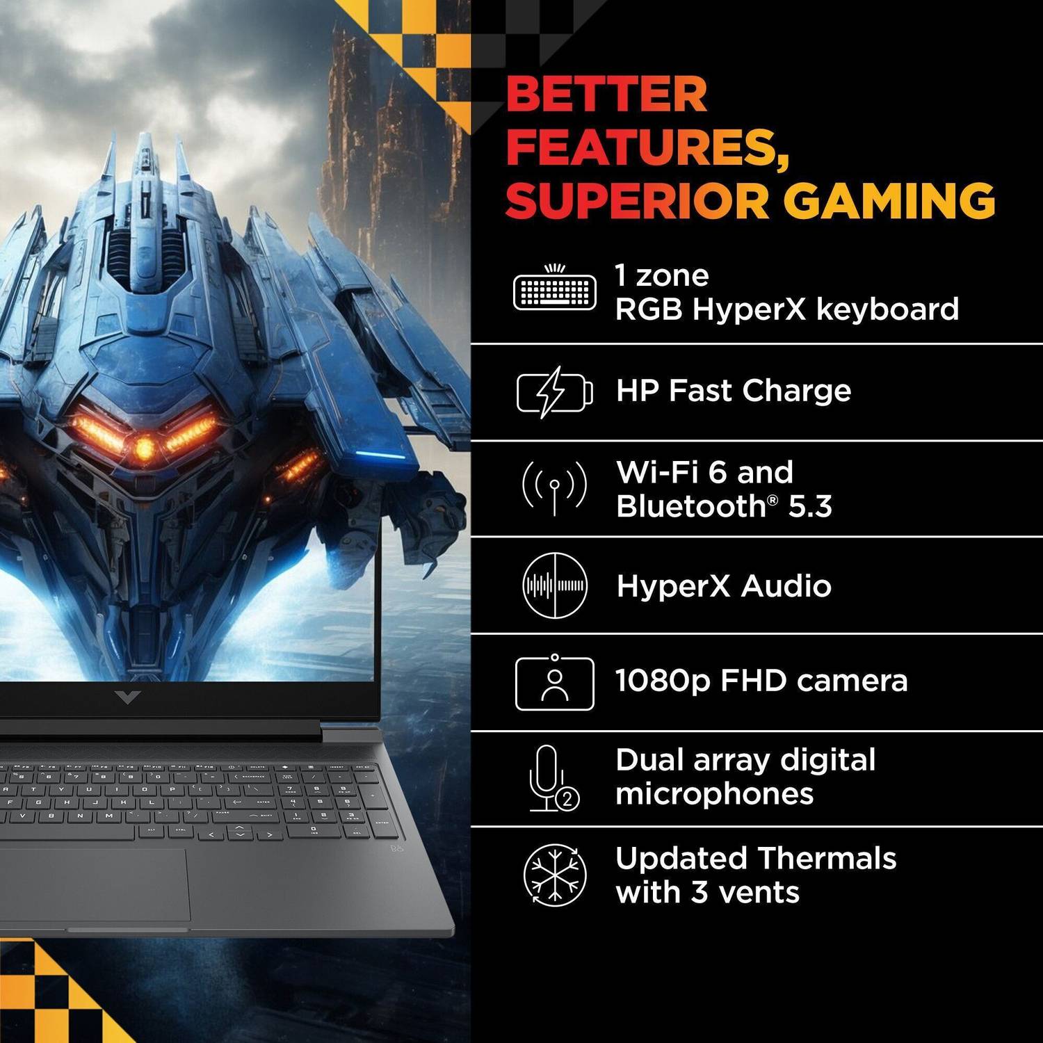 HP Victus 14450HX 16GB 512GB SSD RTX 3050 144Hz - Image 5
