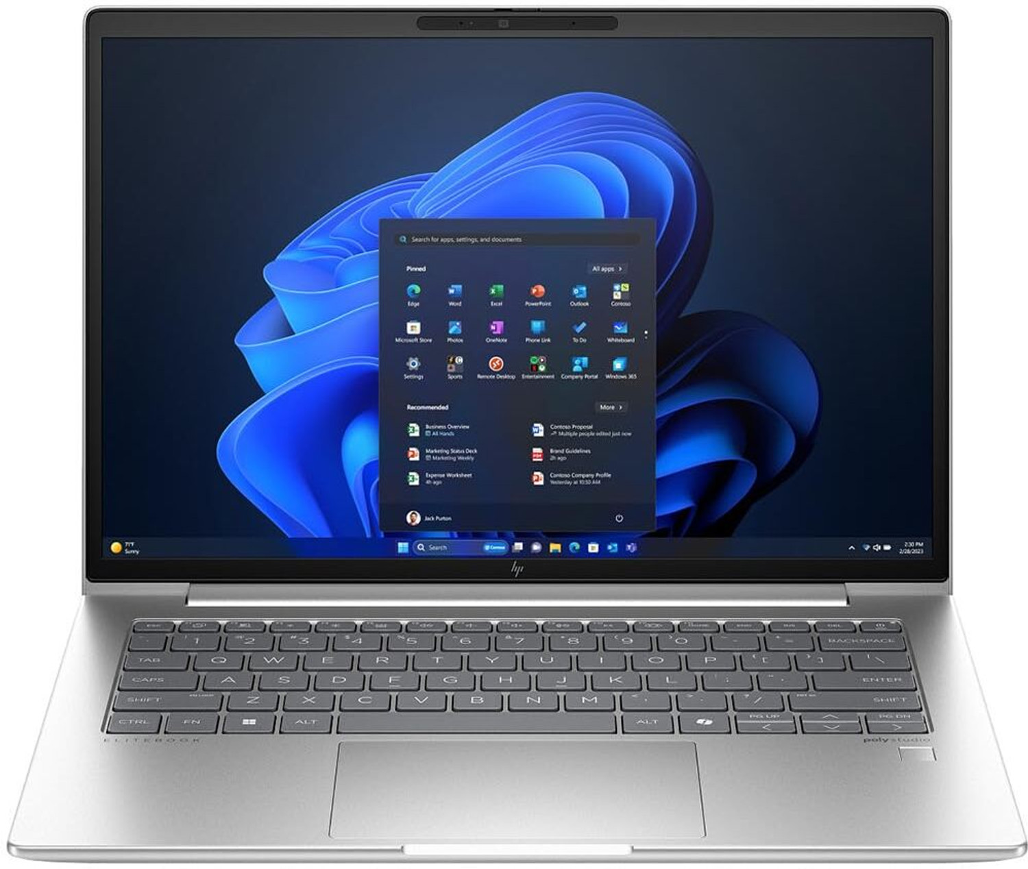 Image of HP EliteBook 845 G11 AMD Ryzen 5 8540U - (16 GB /512 GB SSD /Windows 11 Pro) EliteBook 845 G11 Business Laptop