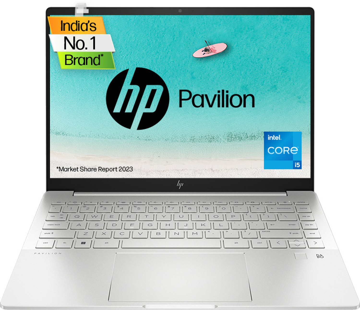 Image of HP Pavilion Plus Intel Core i5 13th Gen 1340P - (16 GB /512 GB SSD /Windows 11 Home) 14-eh1022TU Thin and Light Laptop