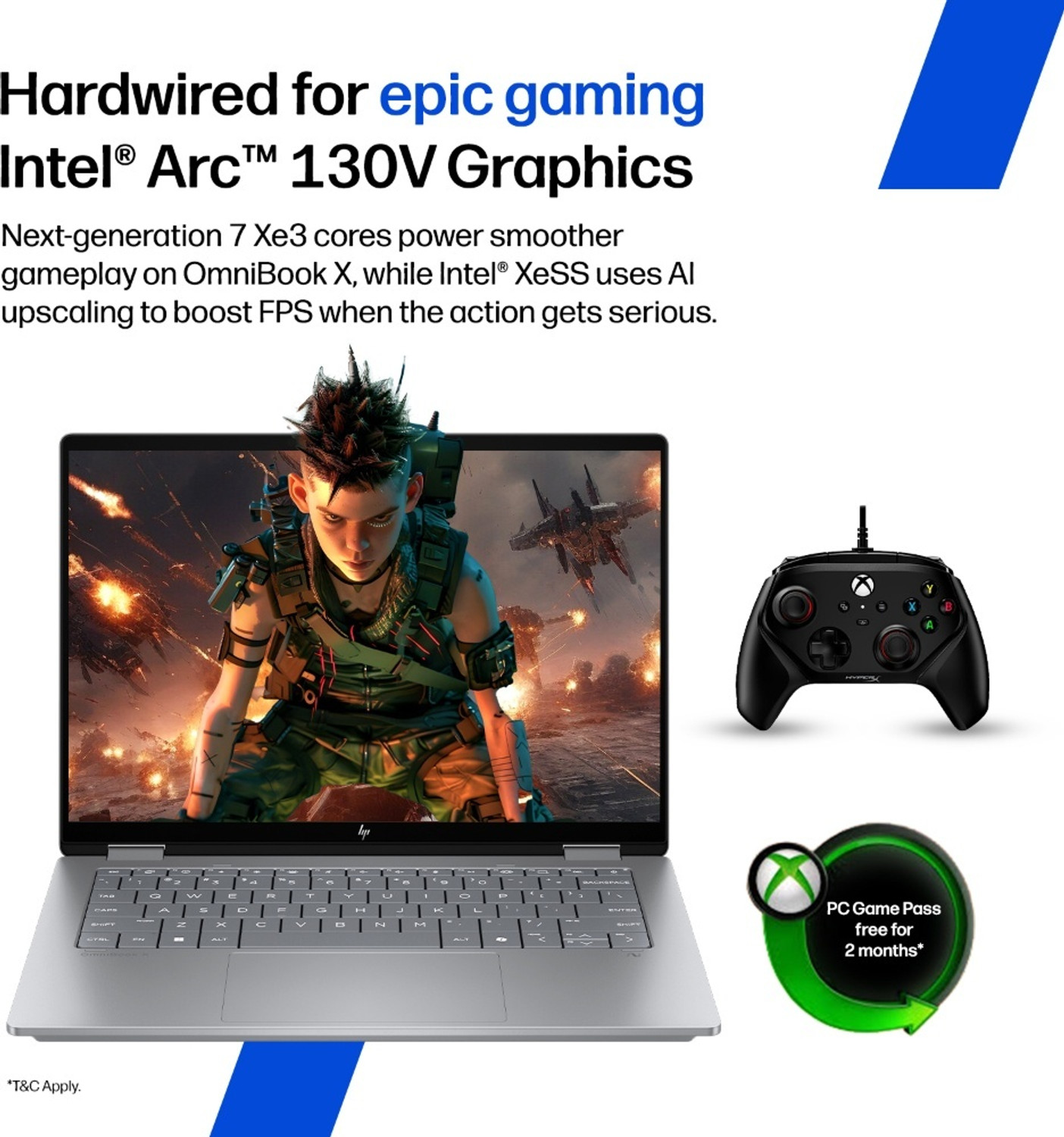 Image of HP Omnibook X Flip Next Gen AI PC Intel Core Ultra 5 226V - (16 GB /1 TB SSD /Windows 11 Home /8 GB Graphics) 14-fm0126TU 2 in 1 Laptop