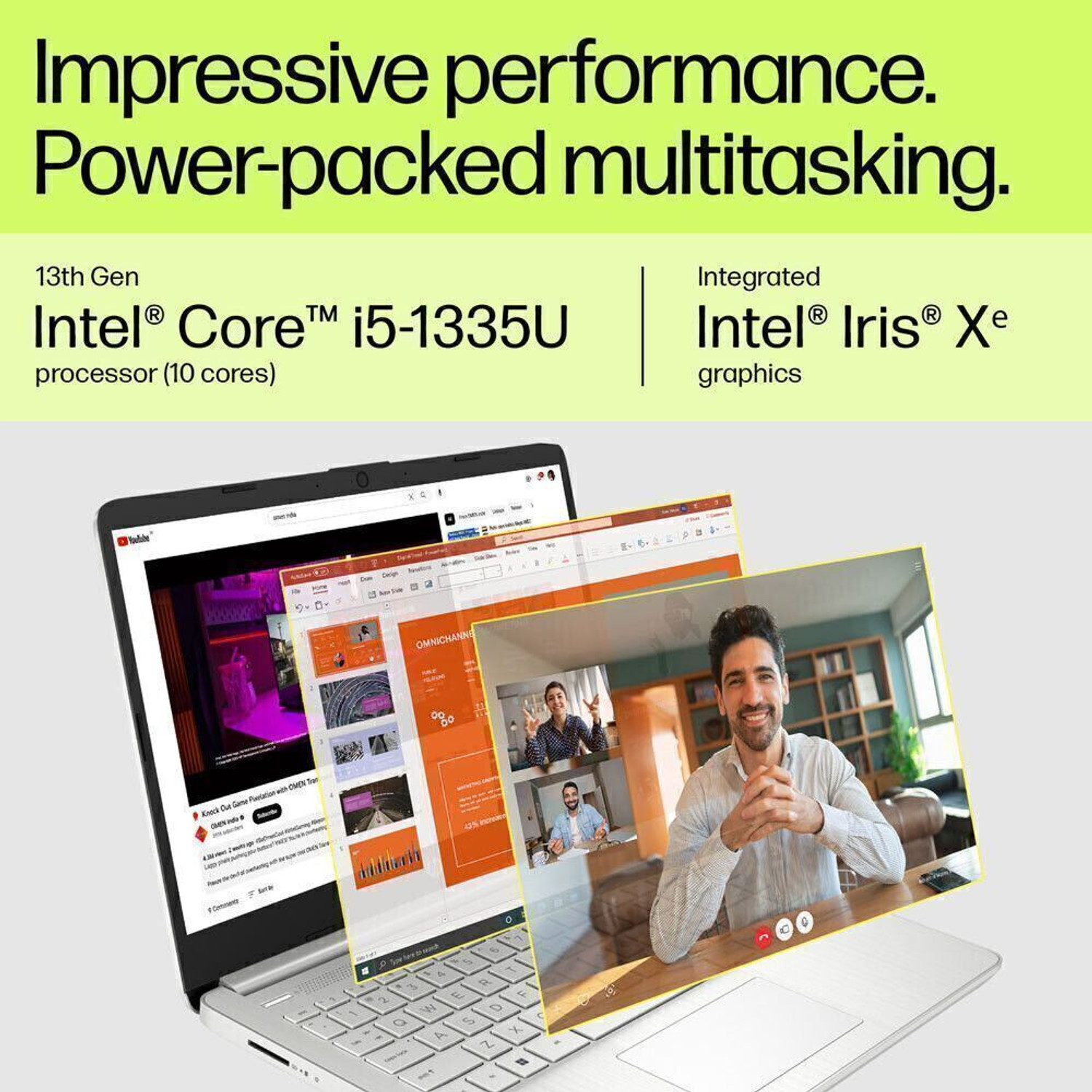 Image of HP 15s Intel Core i5 13th Gen 1335U - (8 GB /1 TB SSD /Windows 11 Home) 15-fd0012TU Thin and Light Laptop