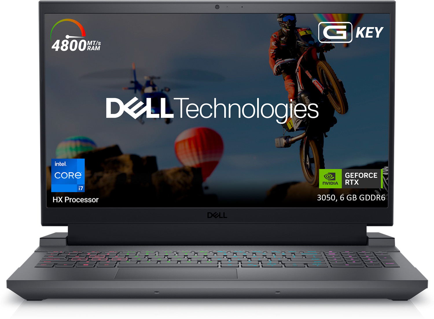 Image of DELL G15-5530 Intel Core i7 13th Gen 13650HX - (16 GB /1 TB SSD /Windows 11 Home /6 GB Graphics /NVIDIA GeForce RTX 3050) G15-5530 Gaming Laptop
