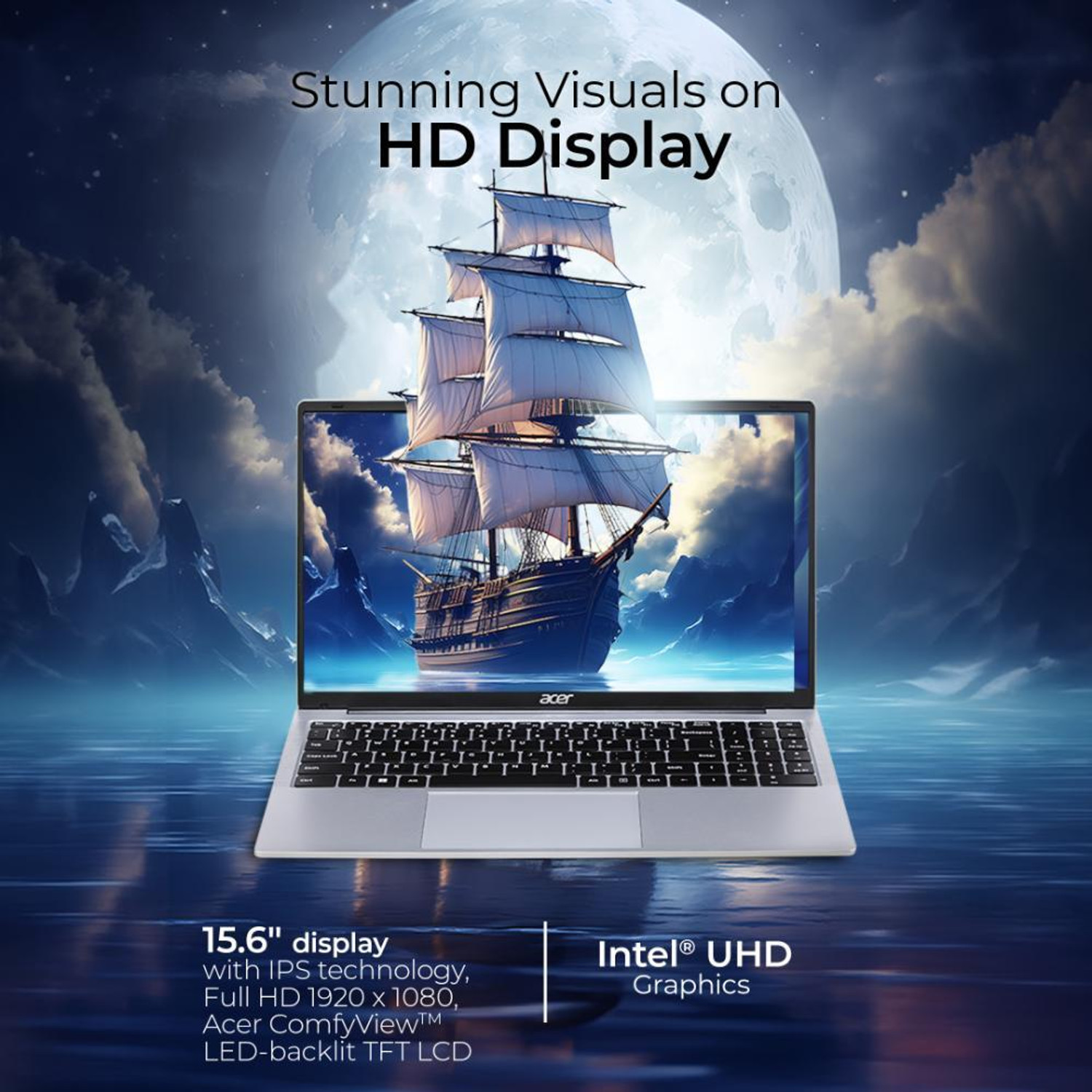 Image of Acer Aspire Intel Core i3 13th Gen 1305U - (8 GB /512 GB SSD /Windows 11 Home) A325-53 Notebook