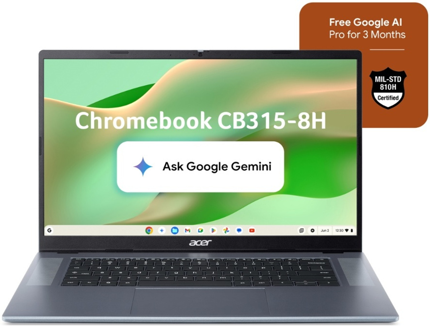 Image of Acer Chromebook MediaTek Kompanio 540 - (4 GB /128 GB EMMC Storage /Chrome OS) CB315-8H Chromebook
