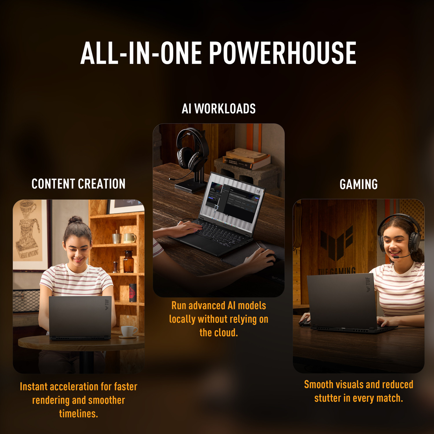 Image of ASUS TUF Gaming A14 (2026) with Office 2024 + M365 Basic, AI PC NPU upto 50TOPS AMD Ryzen AI Max+ - (32 GB /1 TB SSD /Windows 11 Home /AMD Radeon 8060S /165 Hz) FA401EA-RG020WS Gaming Laptop