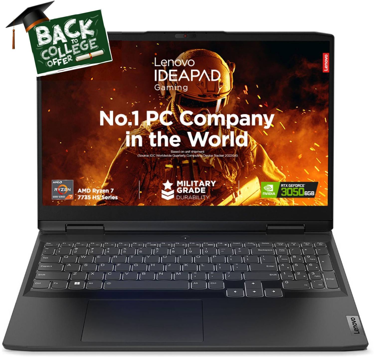 Lenovo IdeaPad Gaming 3 15ARH7 AMD Ryzen 7 7735HS - Image 1