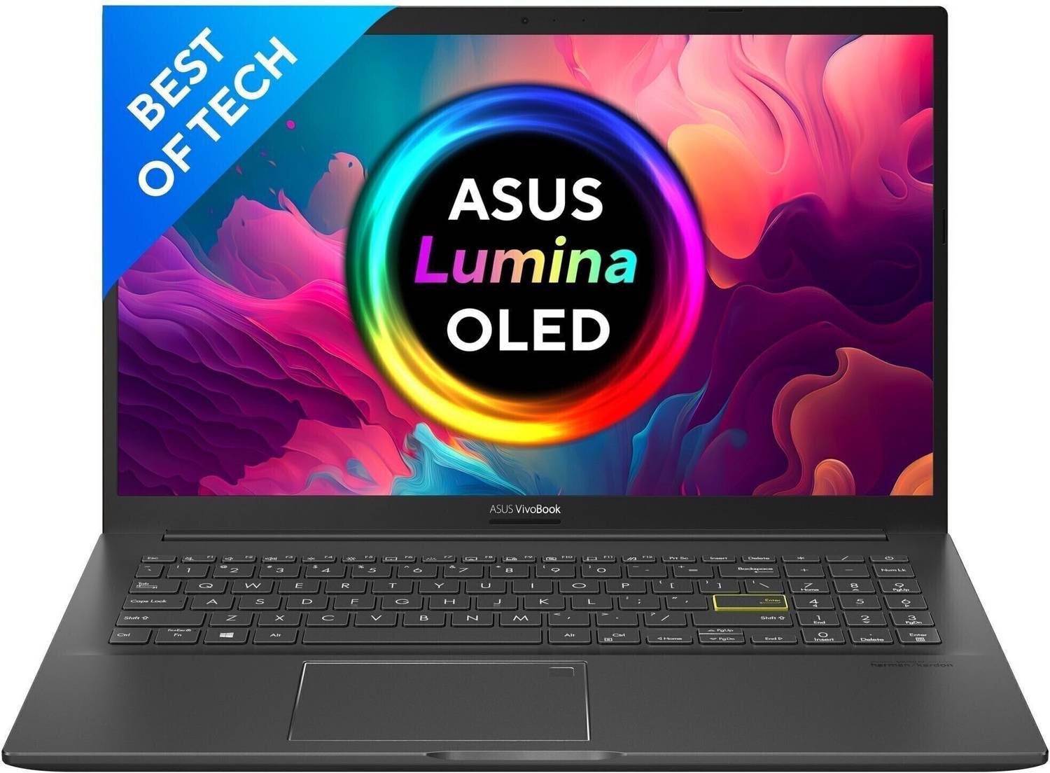 ASUS VivoBook K15 OLED (2022) Ryzen 5 Hexa Core AMD R5-5500U - (8 GB/1 TB HDD/256 GB SSD/Windows 11 Home) KM513UA-L502WS Thin and Light Laptop