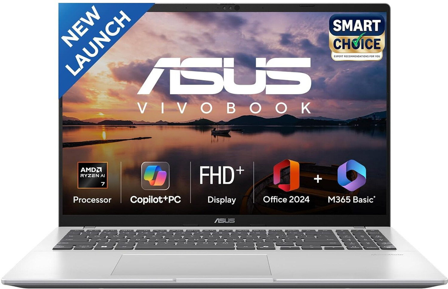 Image of ASUS ASUS Vivobook 16 AMD Ryzen AI Max 7th Gen - (16 GB /512 GB SSD /Windows 11 Home) M1607KA-MB134WS Laptop