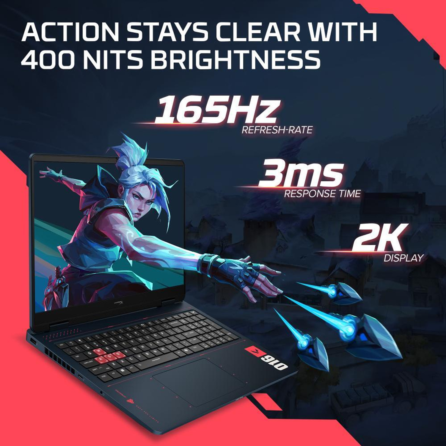 Image of HP AMD Ryzen 7 Octa Core 8745HX - (16 GB /1 TB SSD /Windows 11 Home /8 GB Graphics /NVIDIA GeForce RTX 5060) 16-ap1010AX Gaming Laptop