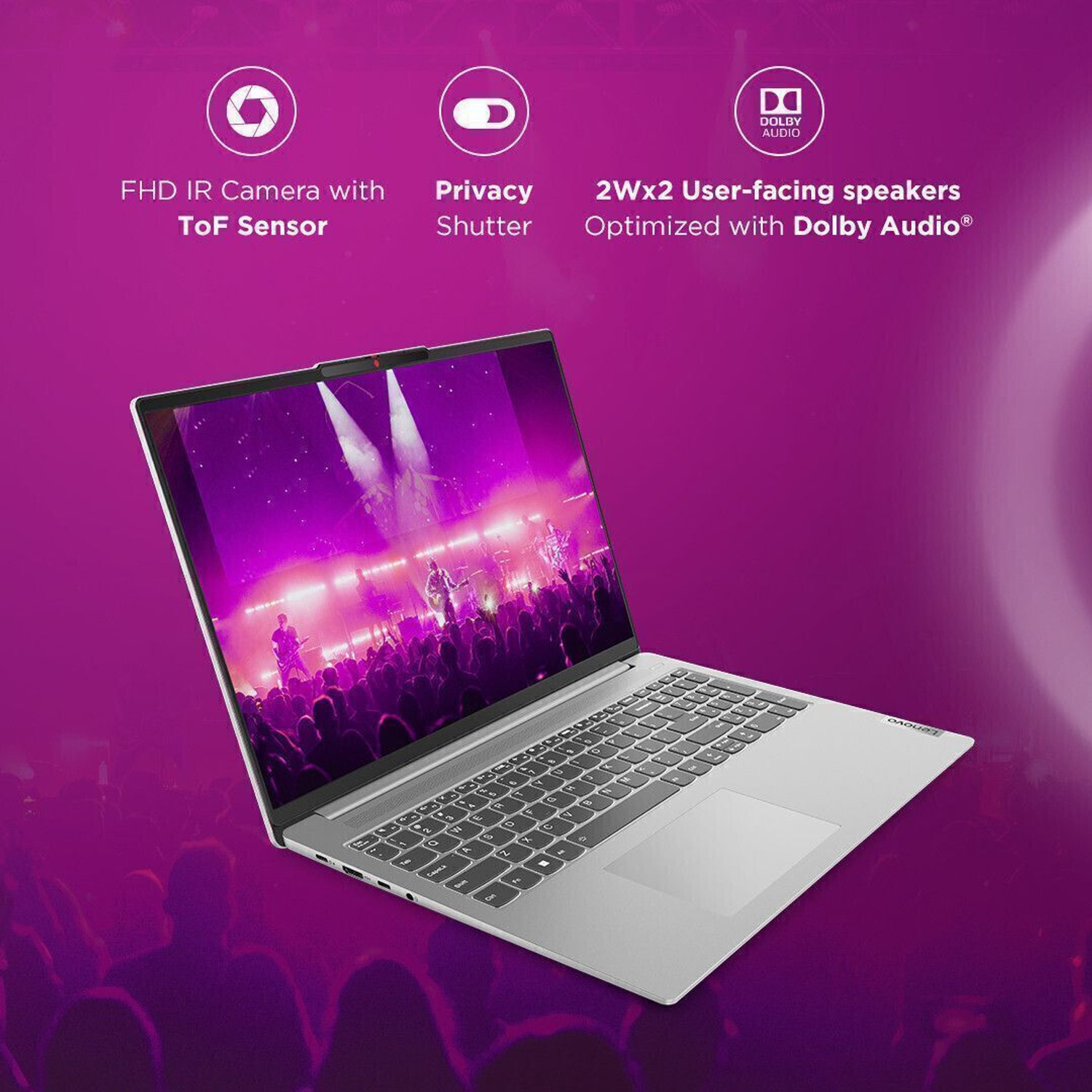 Image of Lenovo IdeaPad Slim 5 2.5K IPS Intel Core i5 13th Gen 13500H - (16 GB /1 TB SSD /Windows 11 Home) 16IRL8 Thin and Light Laptop