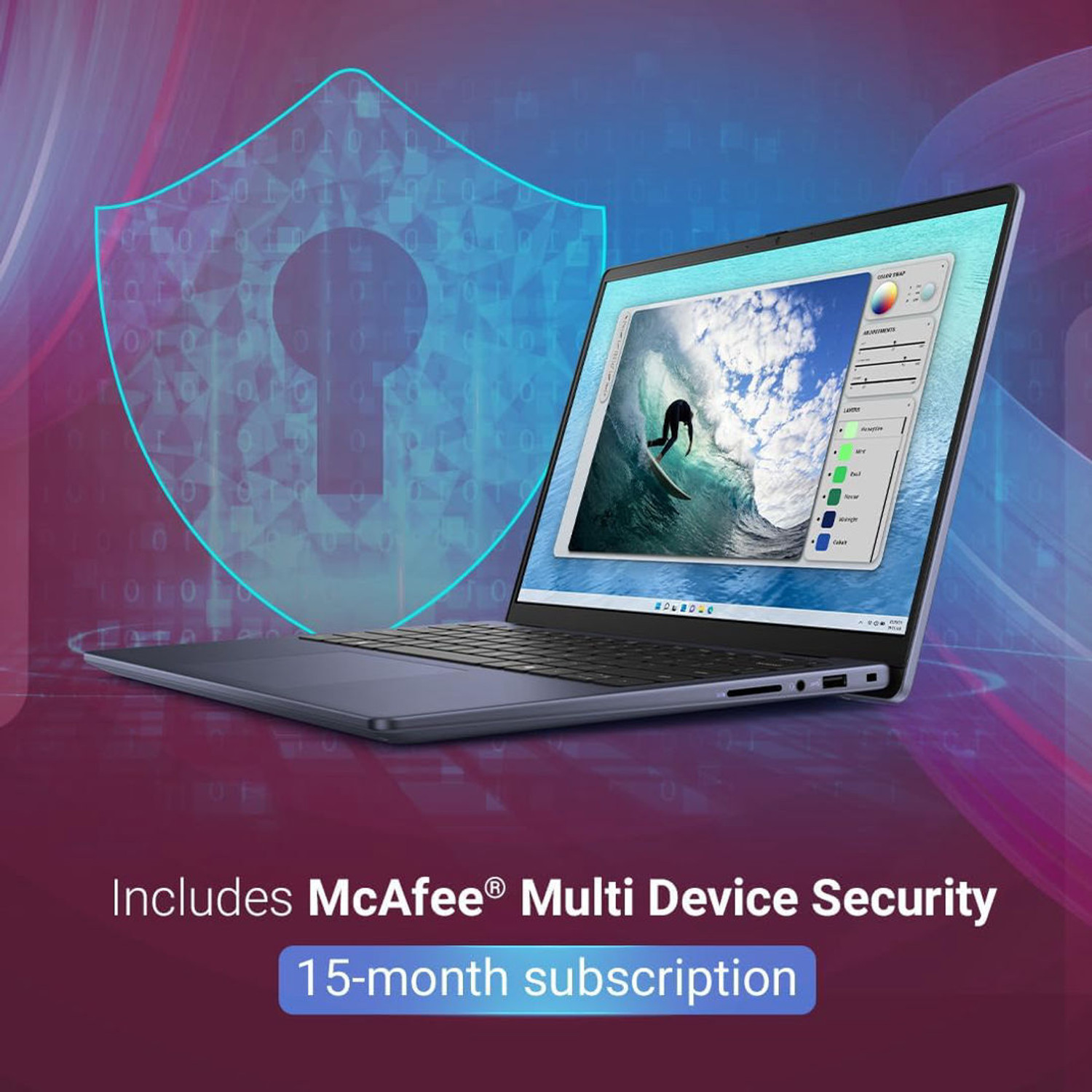 Image of DELL Inspiron 5440 Intel Core i3 100U - (16 GB /512 GB SSD /Windows 11 Home) 5440 1 year ADP Warranty Laptop