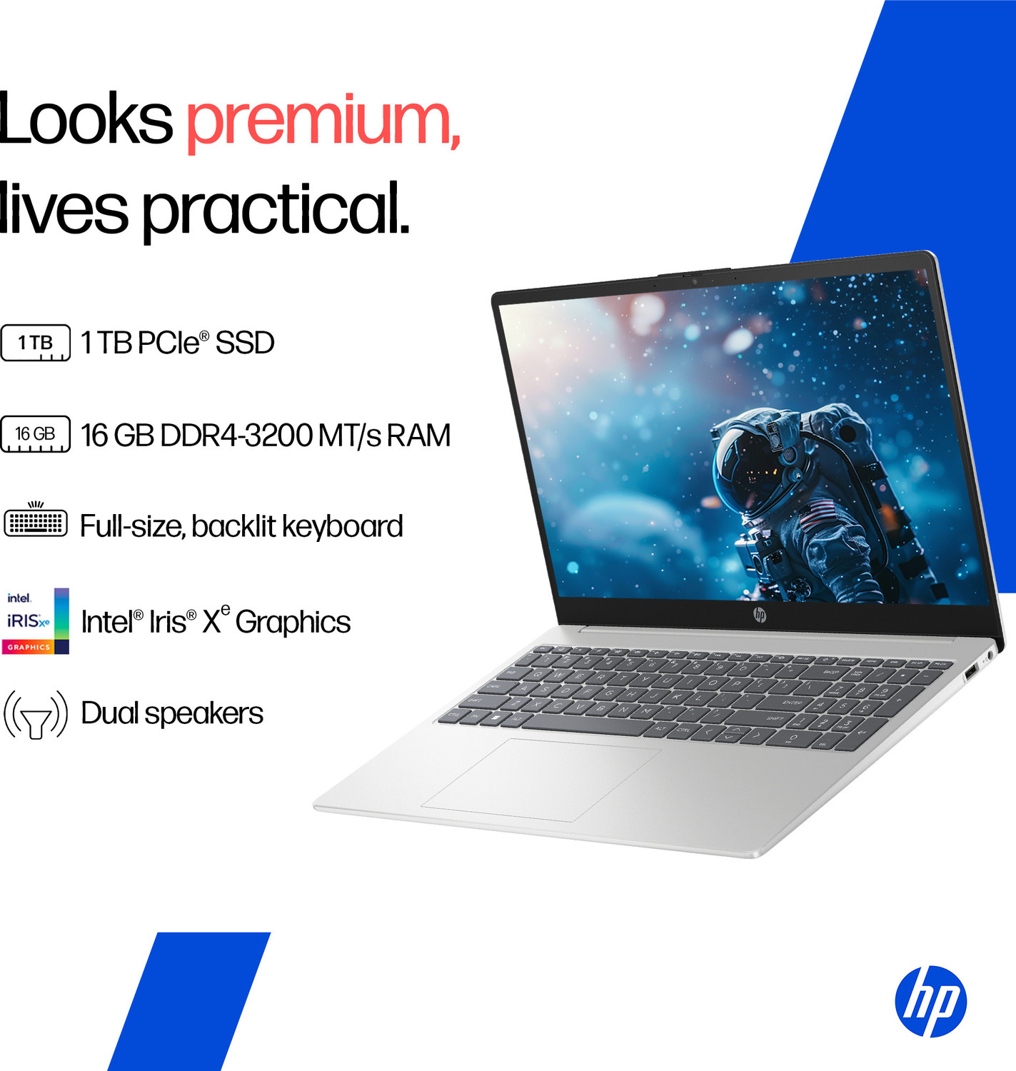 Image of HP Intel Core i5 13th Gen 1334U - (16 GB /1 TB SSD /Windows 11 Home) 15-fd0552TU Thin and Light Laptop