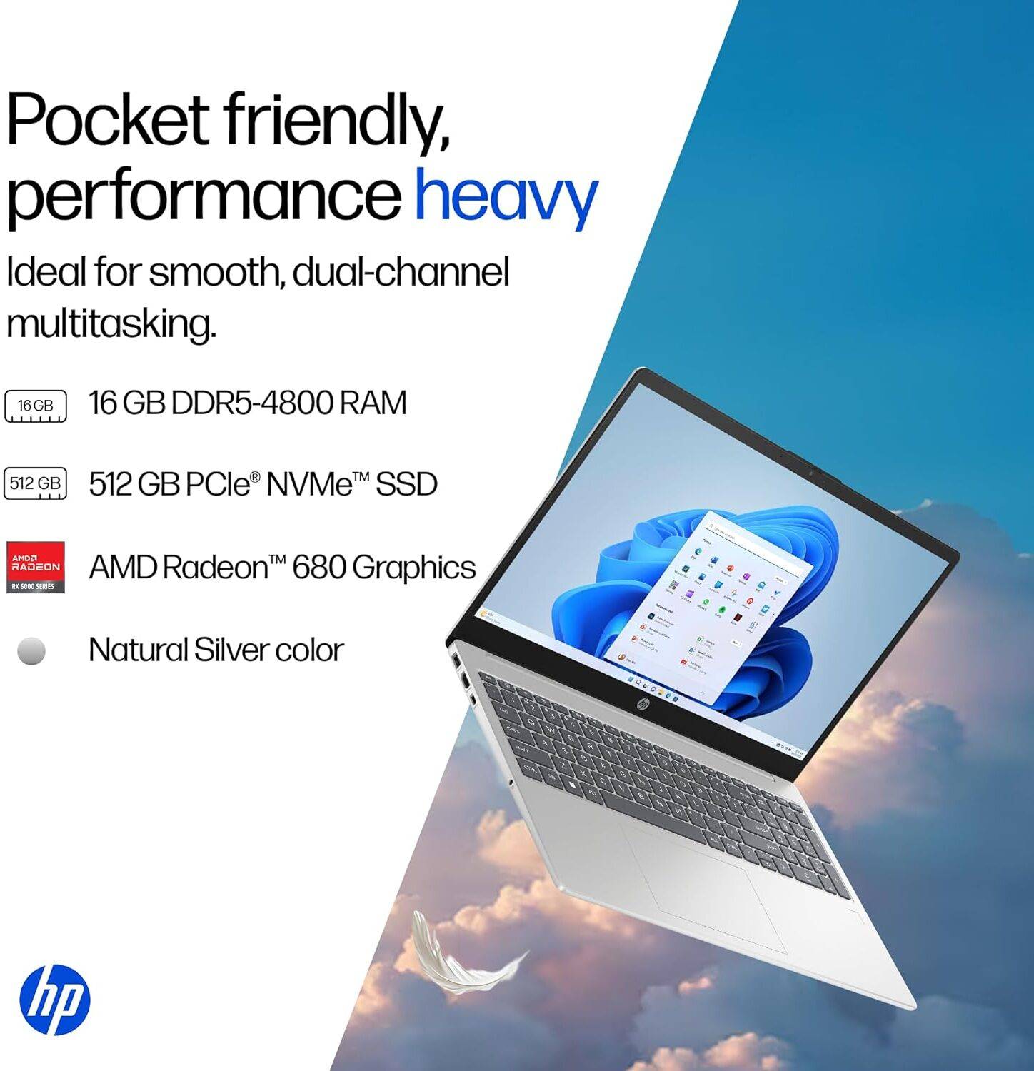 HP 15 AMD Ryzen 7 7735HS Laptop - Image 2