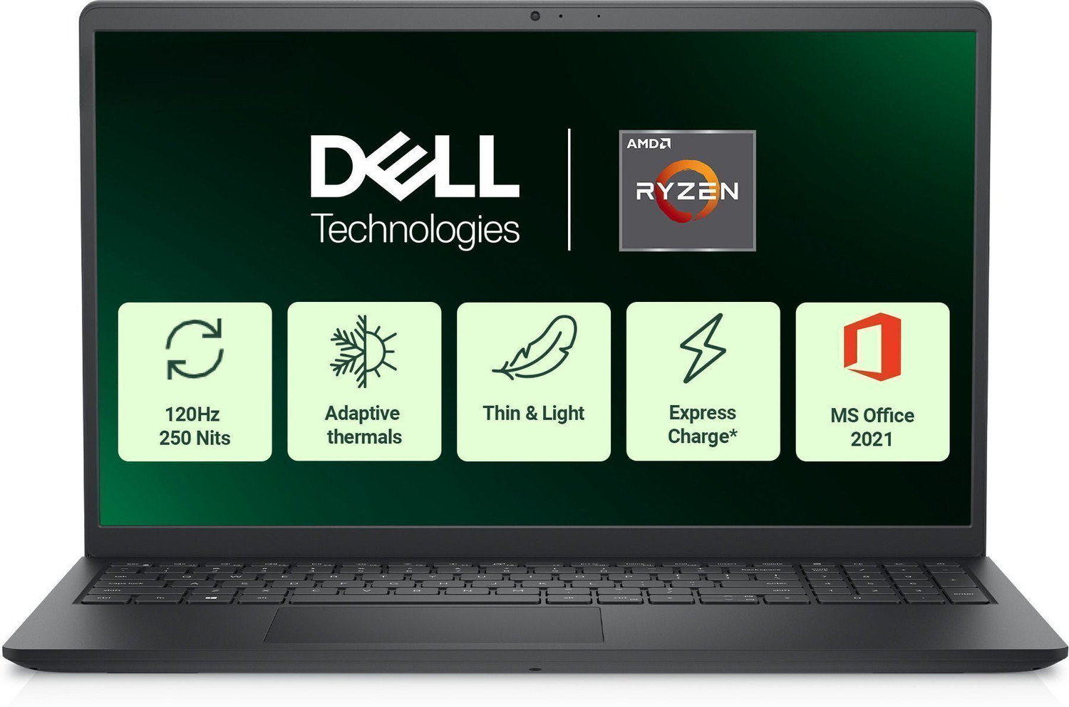 Image of DELL 15 AMD Ryzen 5 Quad Core 7520U - (8 GB /512 GB SSD /Windows 11 Home) 3535 Thin and Light Laptop