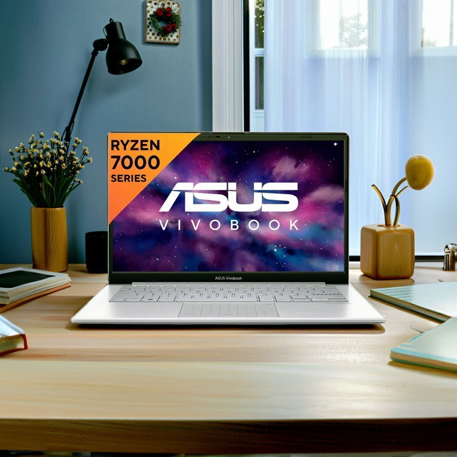 Image of ASUS Vivobook Go 14 AMD Ryzen 3 Quad Core 7320U - (8 GB /512 GB SSD /Windows 11 Home) E1404FA-NK321WS Thin and Light Laptop