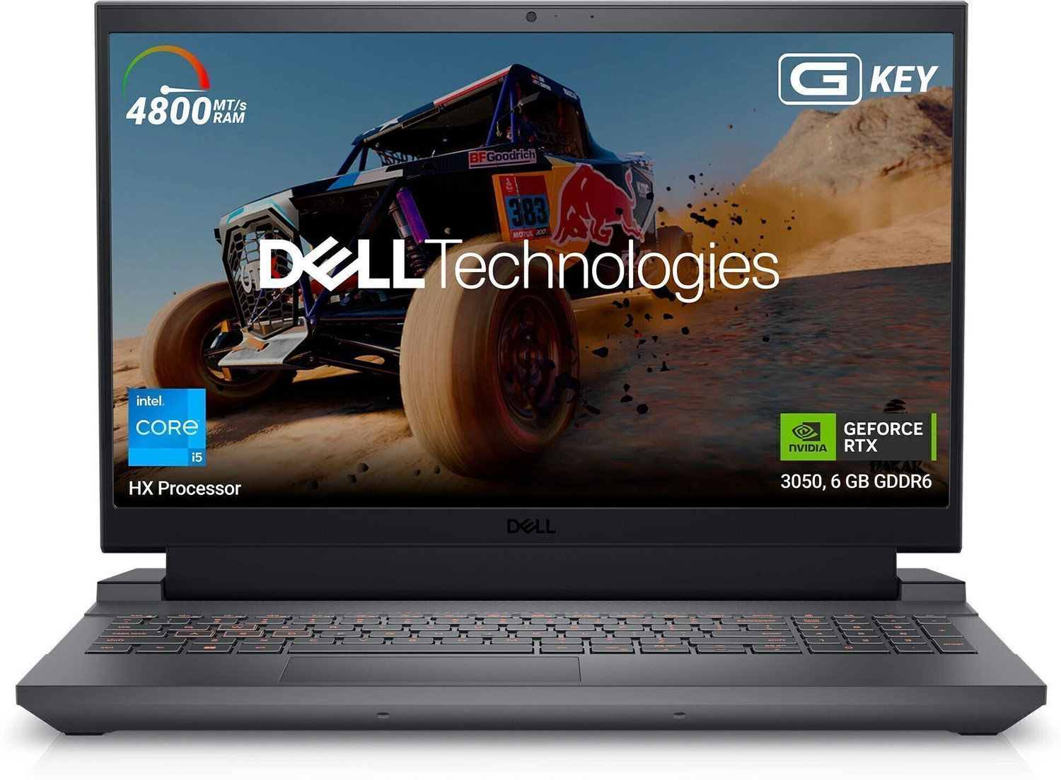 Image of DELL G15 Microsoft Office Home 2024 Intel Core i5 13th Gen 13450HX - (16 GB /1 TB SSD /Windows 11 Home /6 GB Graphics /NVIDIA GeForce RTX 3050 /120 Hz) G15 5530 Gaming Laptop