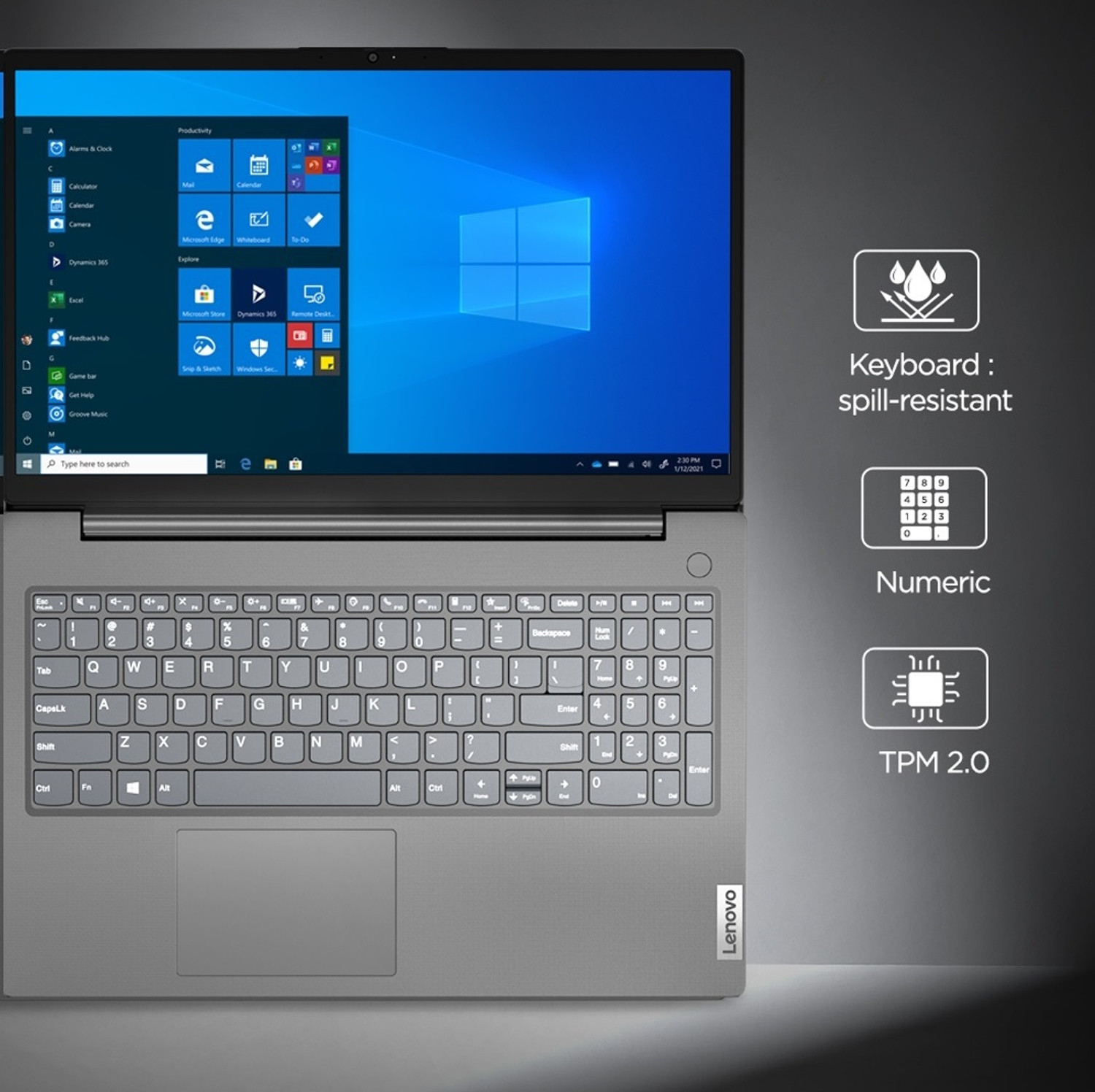 Image of Lenovo V15 Intel Intel Core i5 11th Gen 1135G7 - (8 GB /512 GB SSD /Windows 11 Home) V15 ITL G2 Thin and Light Laptop