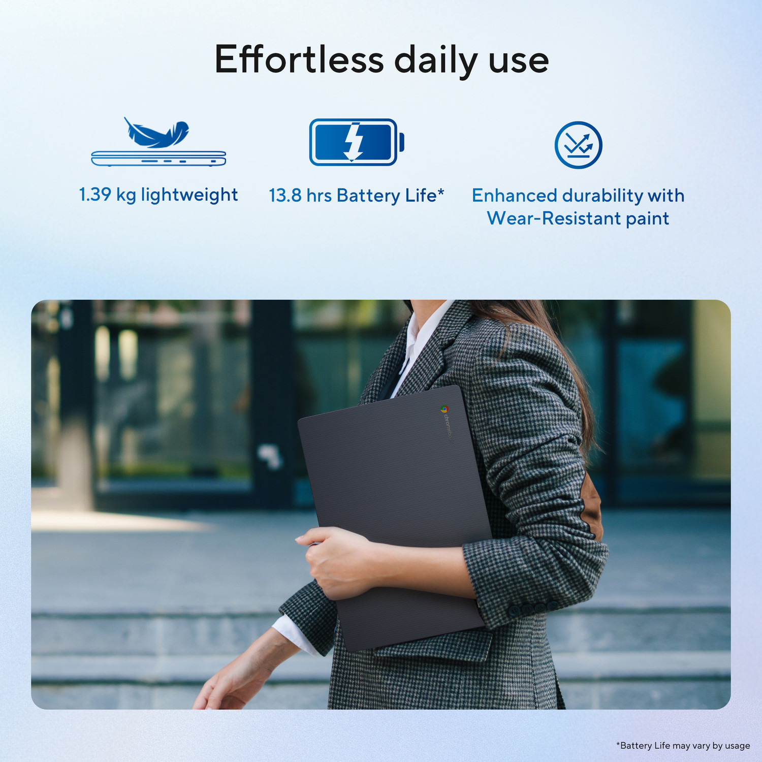 Image of ASUS Chromebook CX14 Intel Celeron Dual Core N50 - (4 GB /64 GB EMMC Storage /Chrome OS) CX1405CTA-S60620 Chromebook Laptop