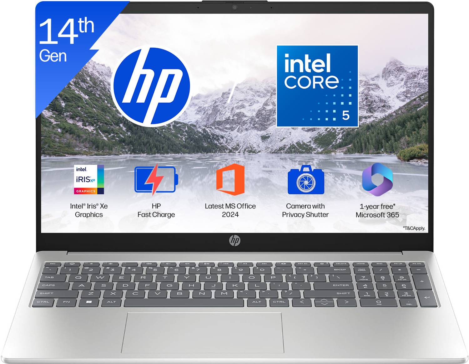 HP 15 Intel Core i5 120U Thin and Light Laptop - Image 1