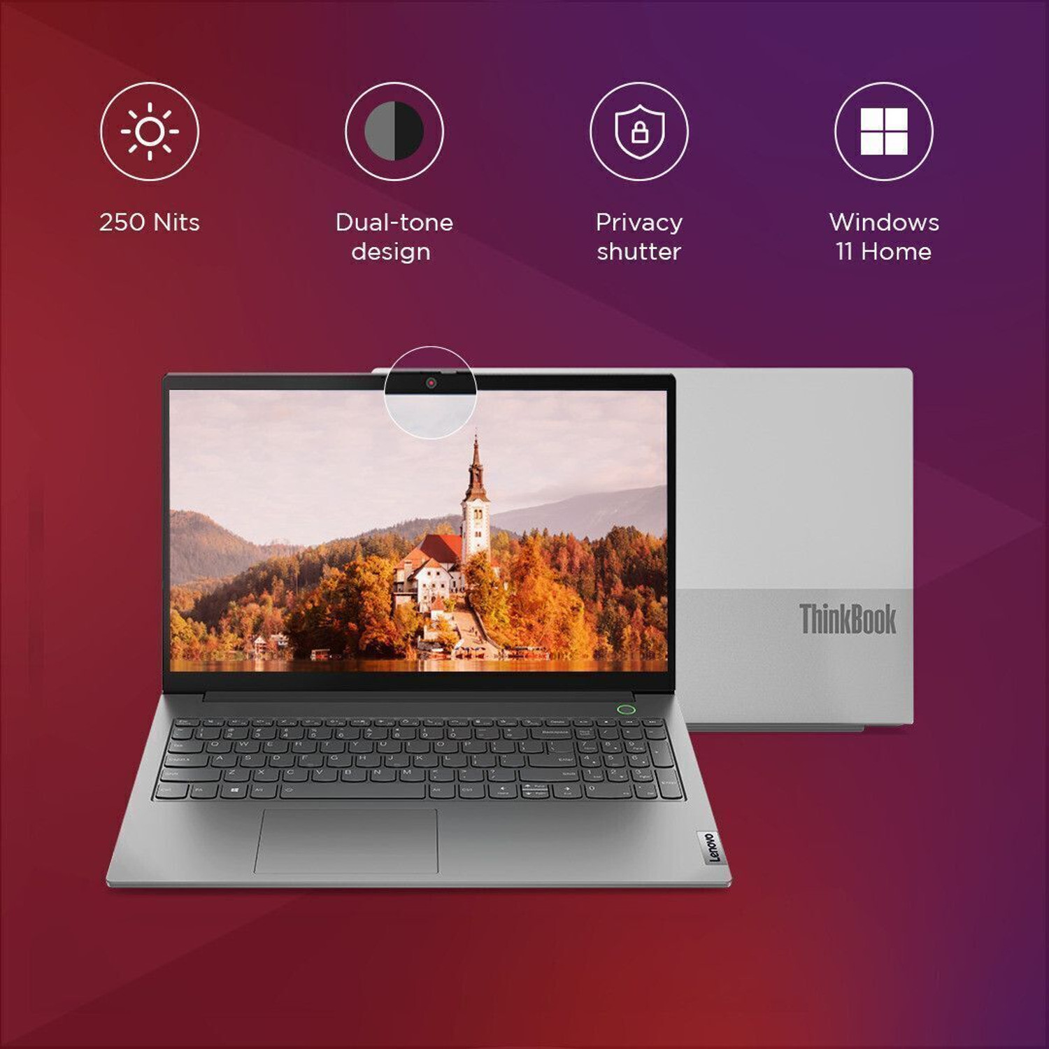 Image of Lenovo ThinkBook 15 G5 AMD Ryzen 5 Hexa Core 7530U - (8 GB /512 GB SSD /Windows 11 Home) Think Book 15 G5 ABP 2 Thin and Light Laptop