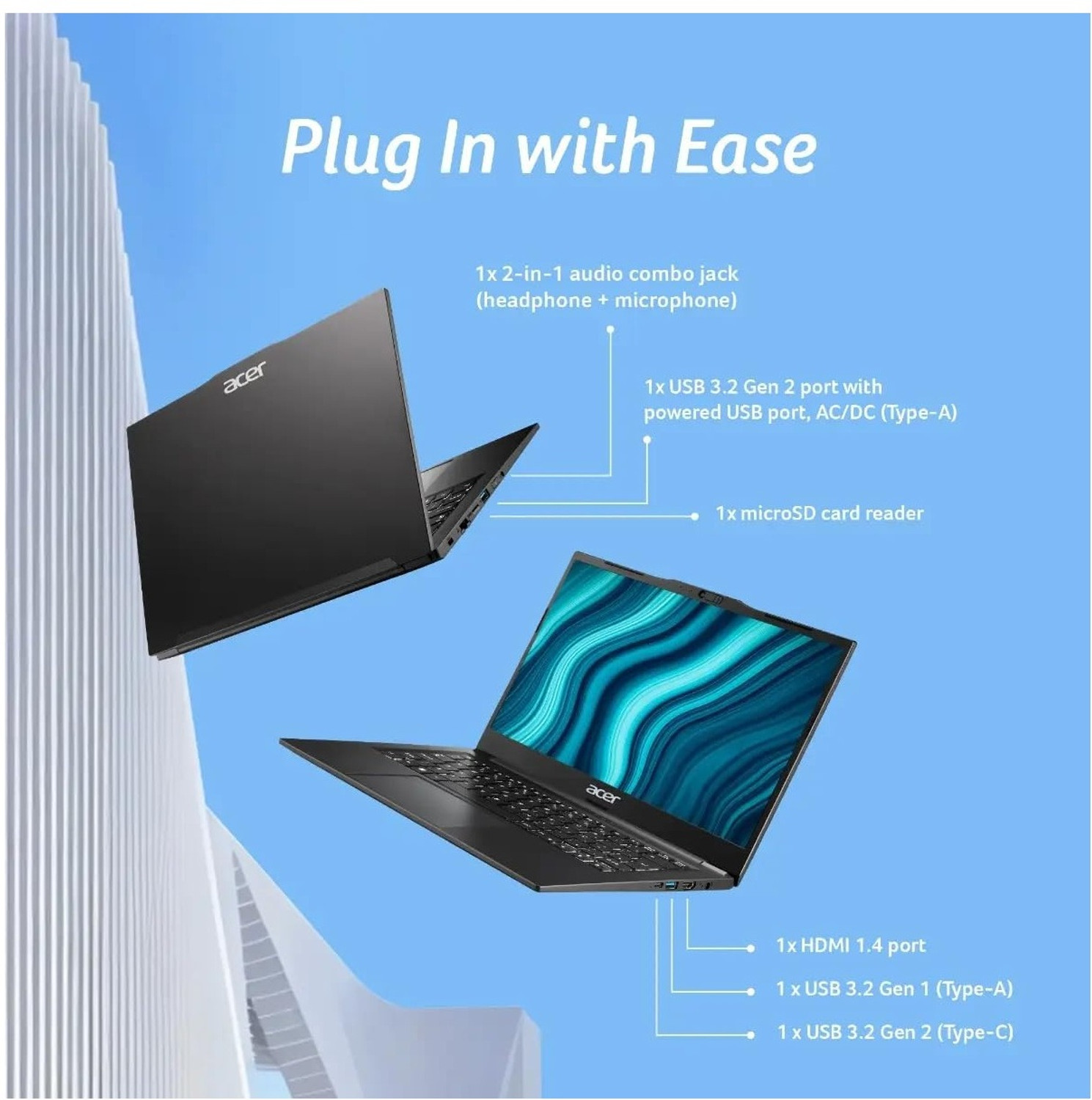 Image of Acer 3 Years Warranty TravelLite (2026) Intel Core i5 13th Gen 1334U - (16 GB /512 GB SSD /Windows 11 Home) TL04-51M Thin and Light Laptop