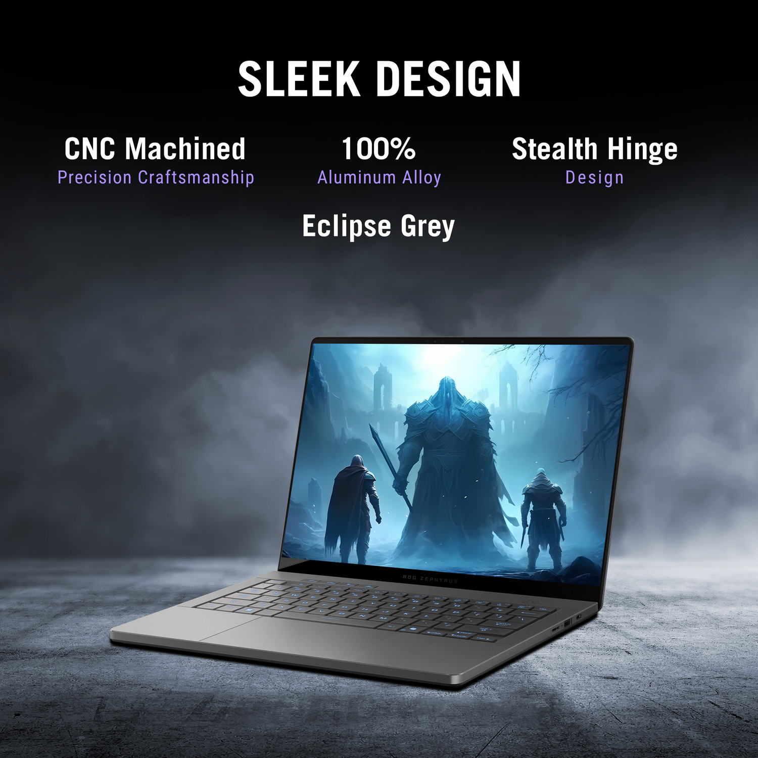 Image of ASUS ROG Zephyrus G14 (2025) with Office 2024 + M365 Basic* AMD Ryzen AI 9 12 Core HX 370 - (32 GB /2 TB SSD /Windows 11 Home /12 GB Graphics /NVIDIA GeForce RTX 5070 Ti /120 Hz /120 W) GA403WR-QS123WS Gaming Laptop