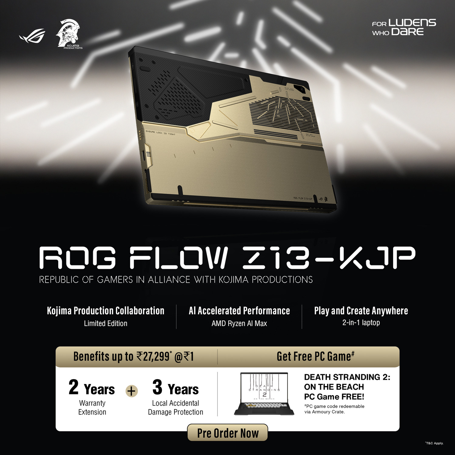 Image of ASUS ROG Flow Z13 (2026) for Creator, MSO 2024 + M365 Basic, AI PC NPU upto 50TOPS AMD Ryzen AI Max+ - (128 GB /1 TB SSD /Windows 11 Home /AMD Radeon 8060S /180 Hz) GZ302EAC-RU180WS Gaming Laptop