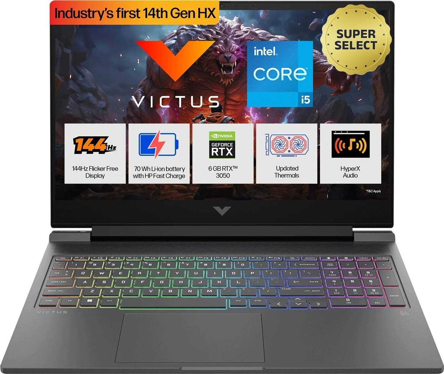 HP Intel Core i5 14th Gen - (16 GB/512 GB SSD/32 GB EMMC Storage/Windows 11 Home/512 MB Graphics) 16-r1707TX/16-r1705tx/16-r1703TX Thin and Light Laptop