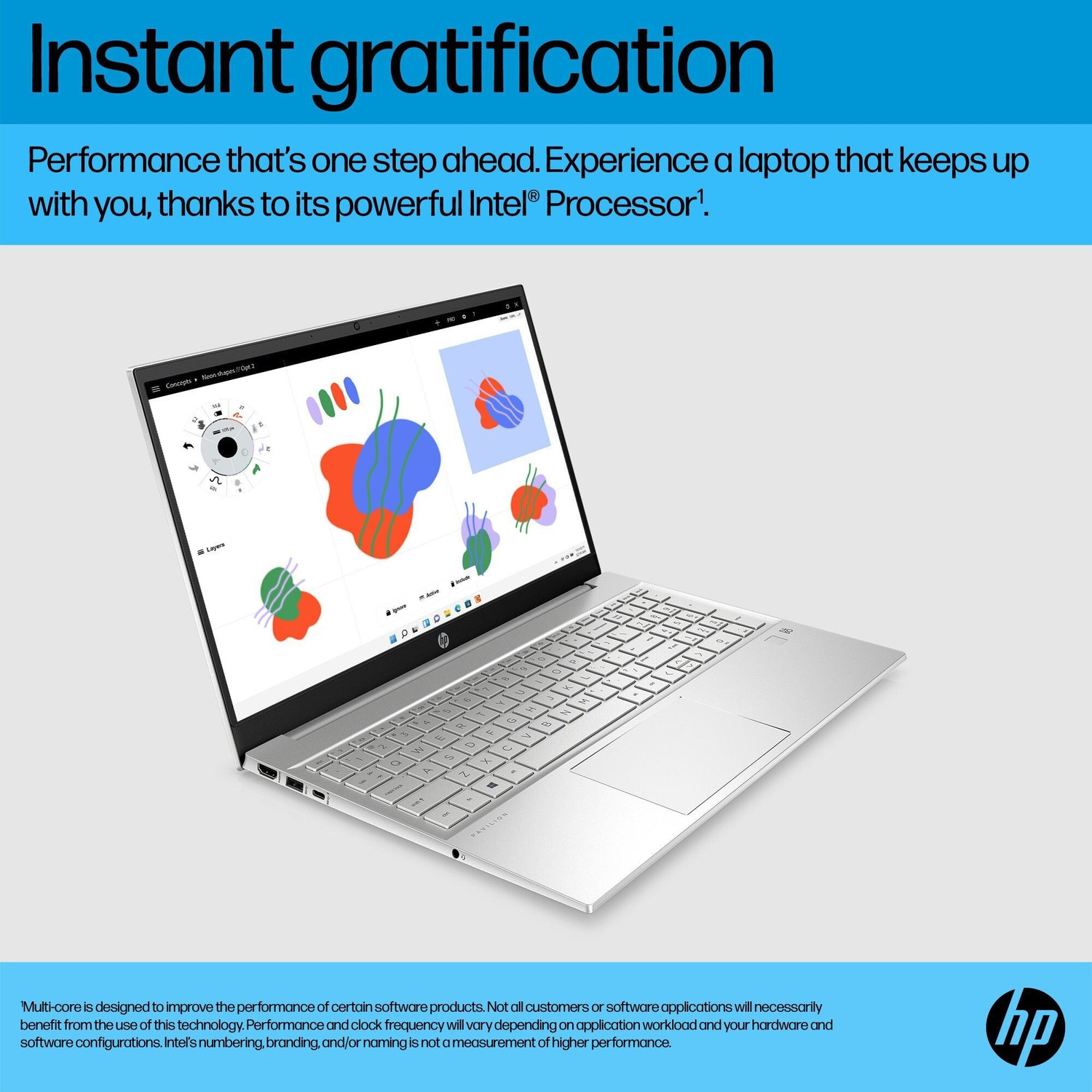 Image of HP Pavilion Intel Core i5 12th Gen 1240P - (8 GB /512 GB SSD /Windows 11 Home) 15-EG2009TU Thin and Light Laptop