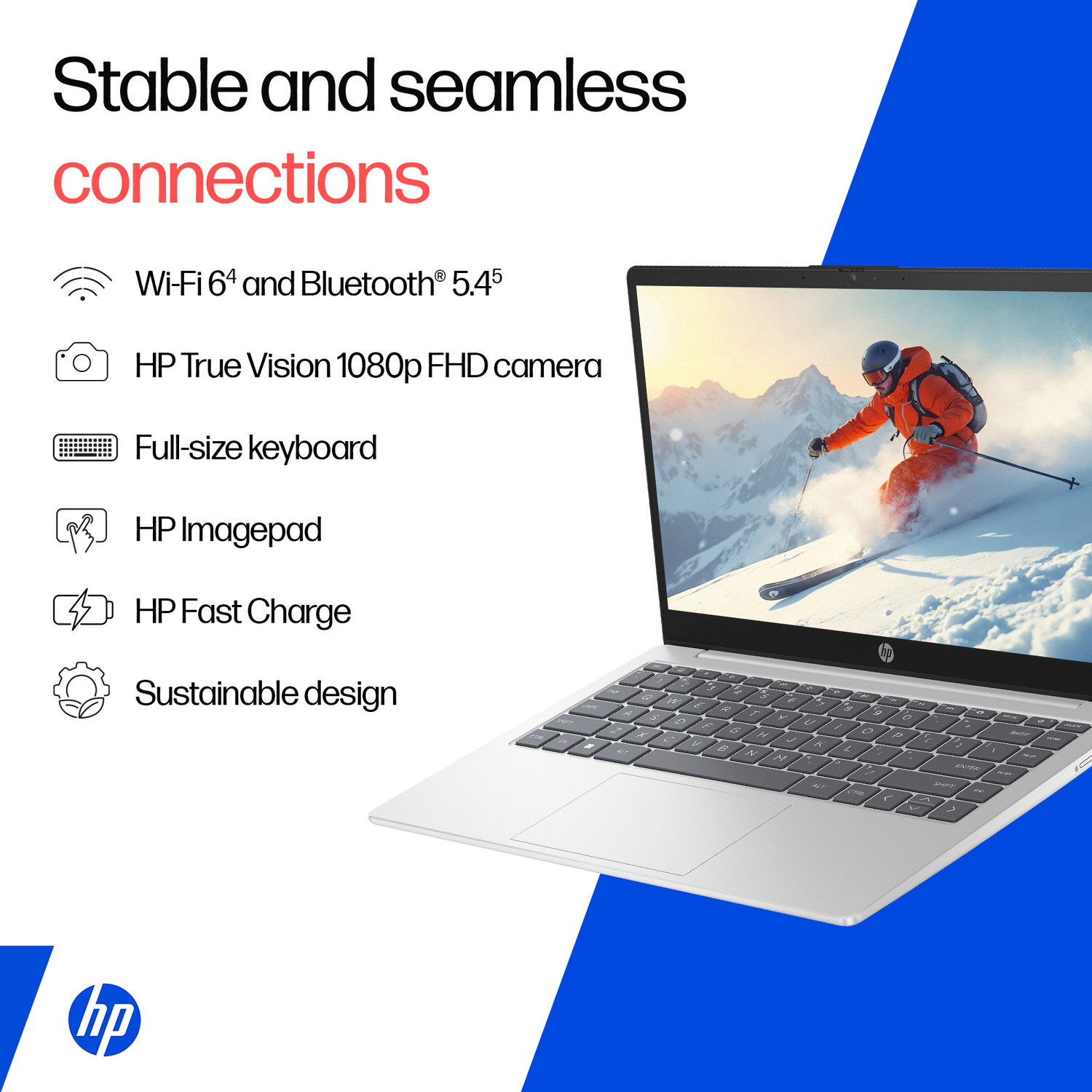 Image of HP Intel Core i3 - (8 GB /512 GB SSD /Windows 11 Home) 14-ep0343TU Thin and Light Laptop