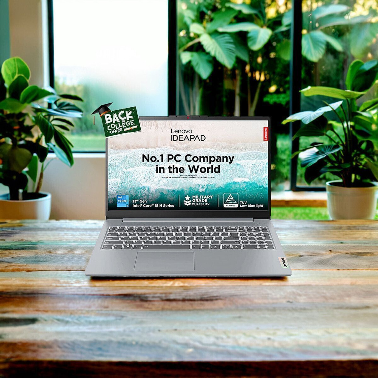 Image of Lenovo IdeaPad Slim 3 Intel Core i5 13th Gen 13420H - (16 GB /512 GB SSD /Windows 11 Home) 15IRH8 Thin and Light Laptop