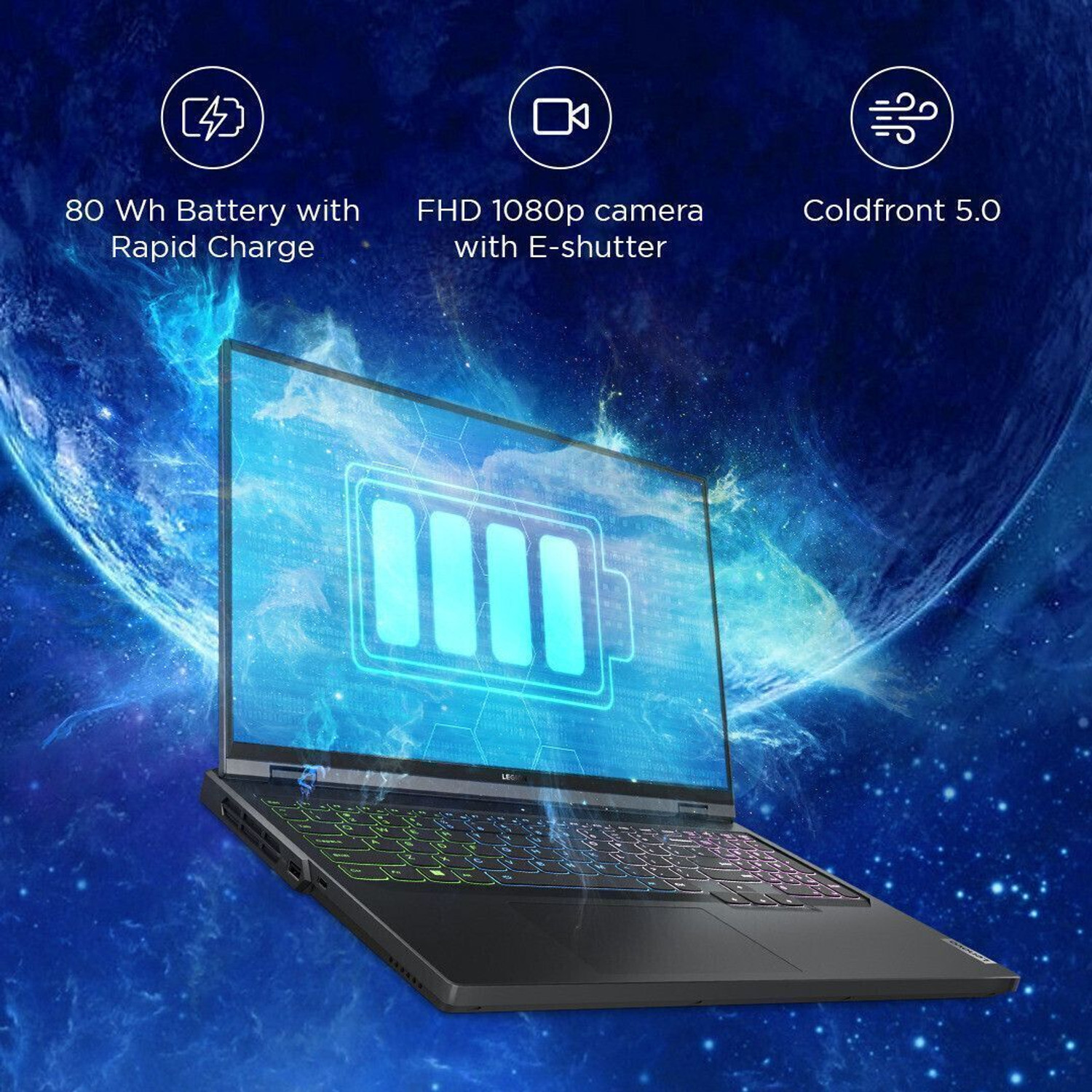 Image of Lenovo Legion Pro 5 AMD Ryzen 9 16 Core 7945HX - (16 GB /1 TB SSD /Windows 11 Home /8 GB Graphics /NVIDIA GeForce RTX 4060) 16ARX8 Gaming Laptop