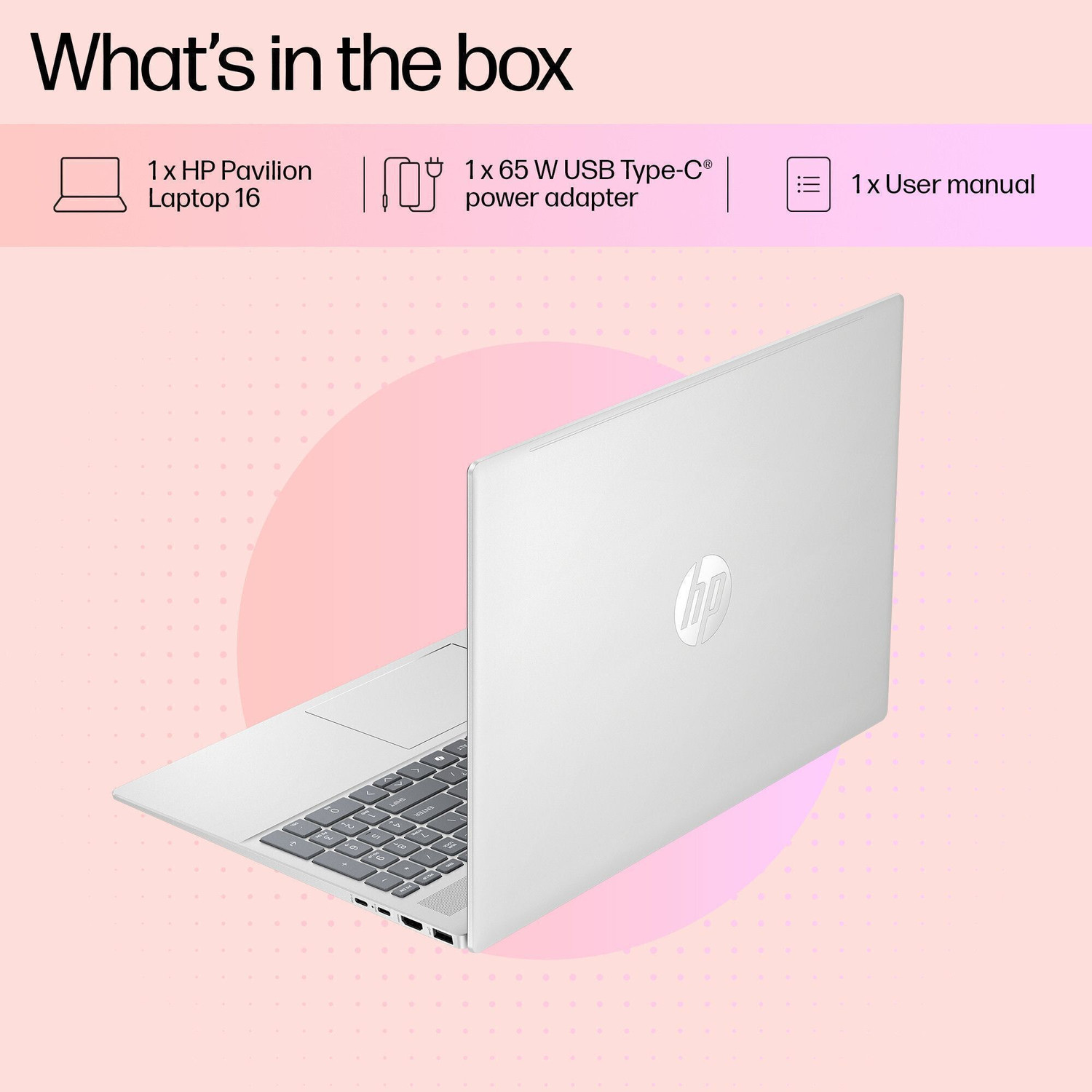 Image of HP Pavilion MSO 2021 AMD Ryzen 5 Hexa Core 8540U - (16 GB /512 GB SSD /Windows 11 Home) 16-ag0019AU Thin and Light Laptop
