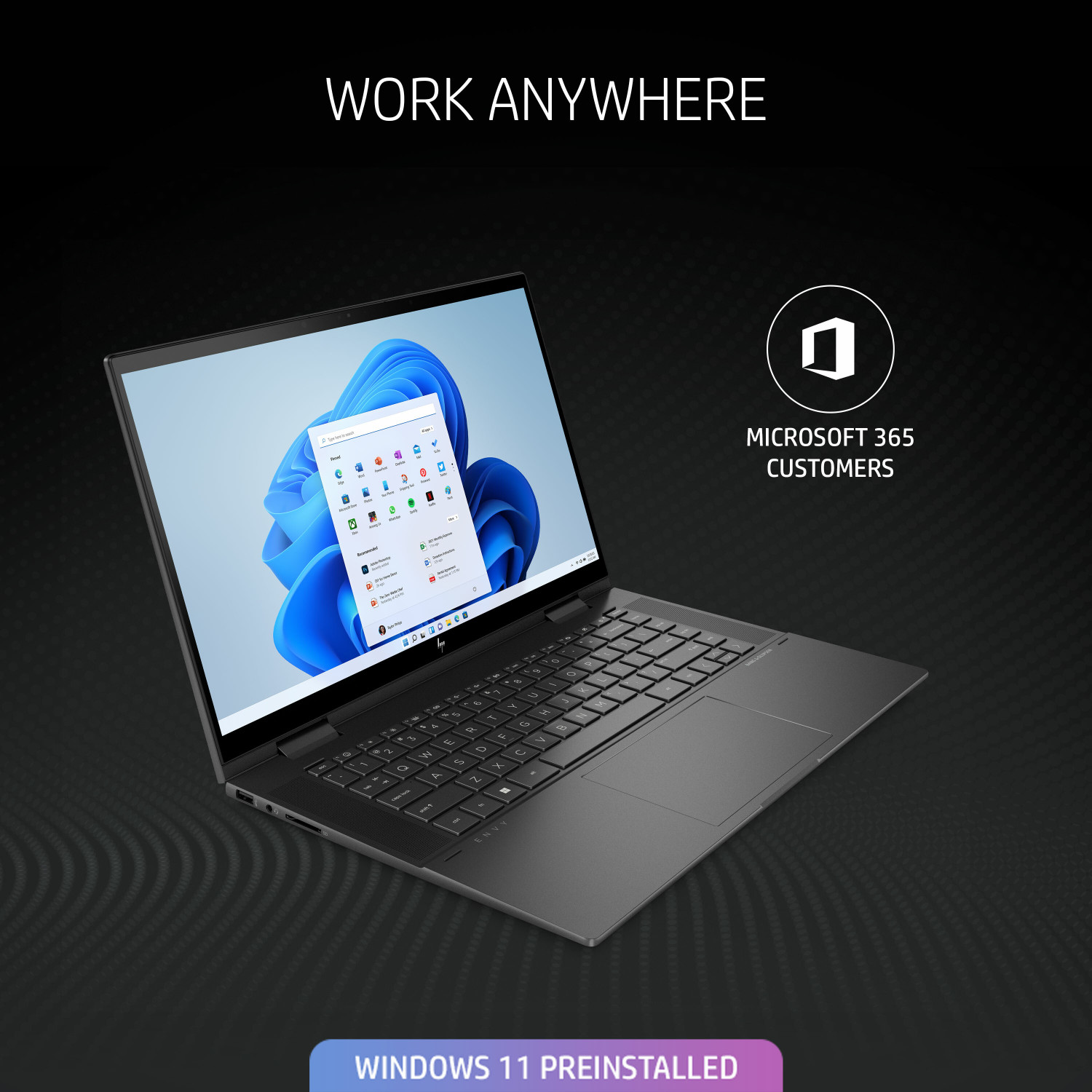 Image of HP Envy x360 Creator Evo Intel Core i5 12th Gen 1235U - (16 GB /512 GB SSD /Windows 11 Home) 15-ew0040TU Thin and Light Laptop