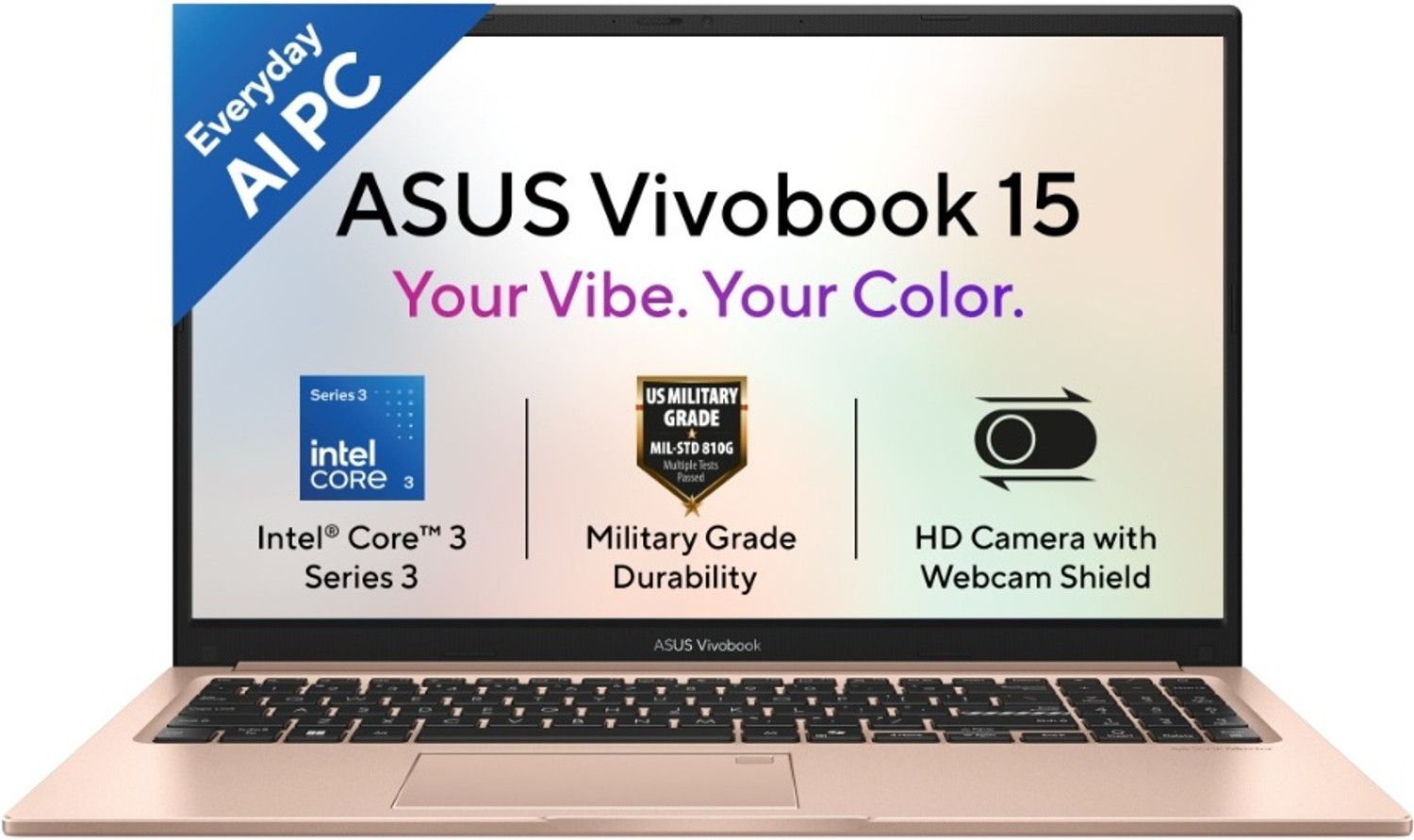 Image of ASUS Vivobook 15 (2026) Intel Core 3 304 - (8 GB /512 GB SSD /Windows 11 Home) X1504MA-BQ424WS Thin and Light Laptop