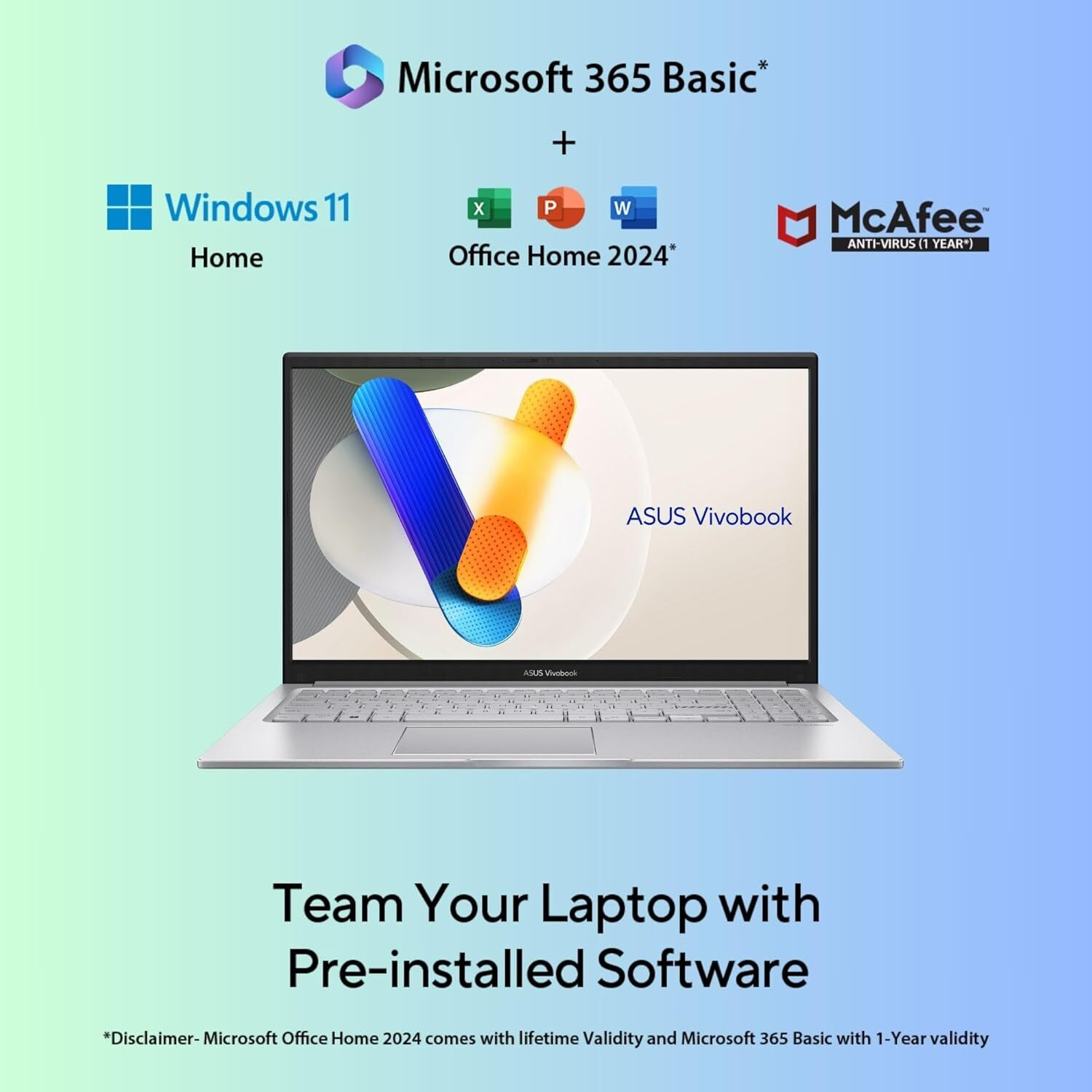 Image of ASUS Vivobook 15, Backlit Keyboard, Intel Core i3 13th Gen 1315U - (12 GB /512 GB SSD /Windows 11 Home) X1504VA-BQ331WS Laptop