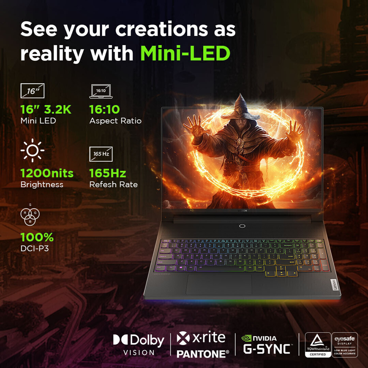 Image of Lenovo Lenovo Legion 9 Intel Core i9 14th Gen 14900HX - (64 GB /2 TB SSD /Windows 11 Home /16 GB Graphics /NVIDIA GeForce RTX 4090) 16IRX9 Gaming Laptop