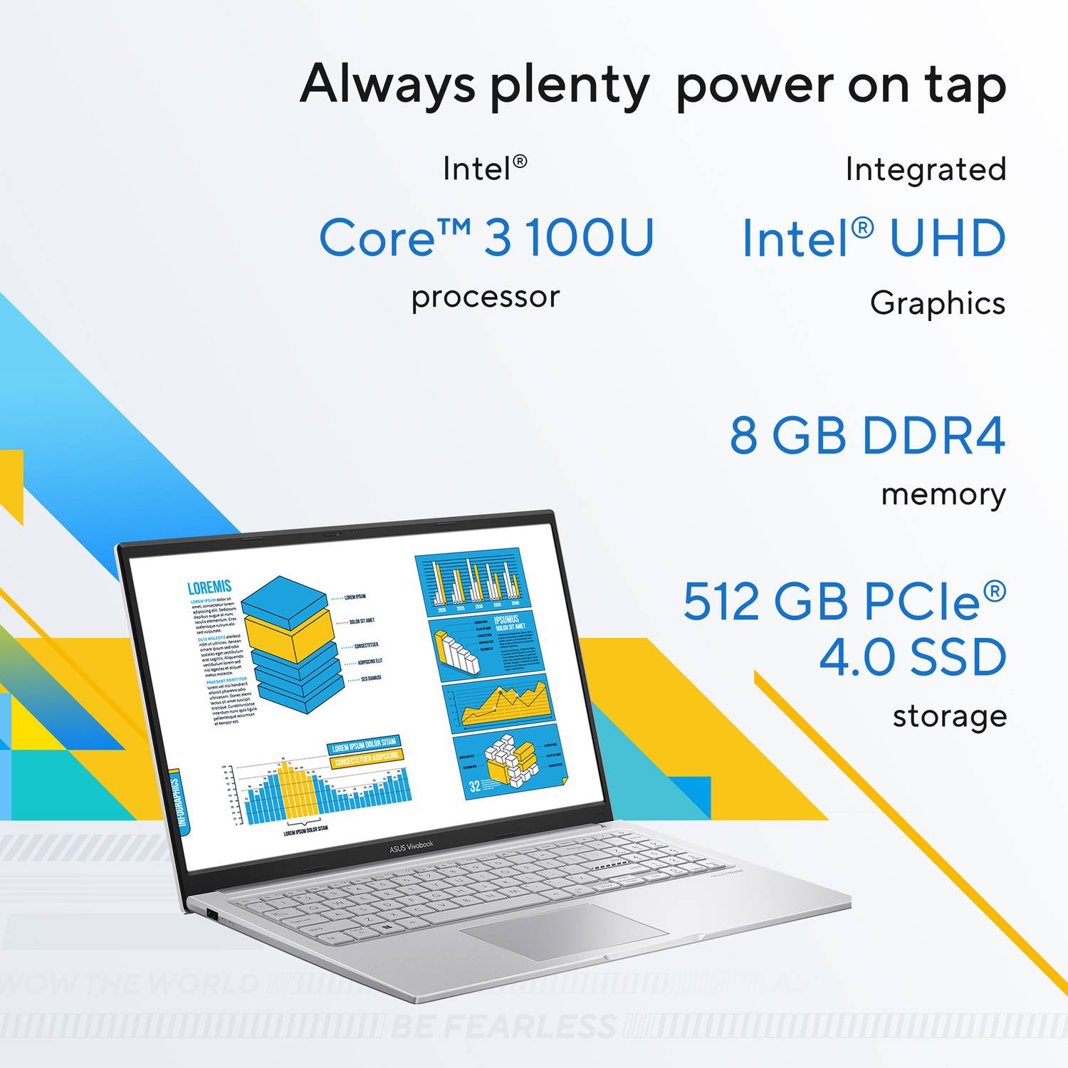 ASUS Vivobook 15 X1504VAP-BQ1321WS 14th Gen i3 8GB 512GB SSD - Image 2