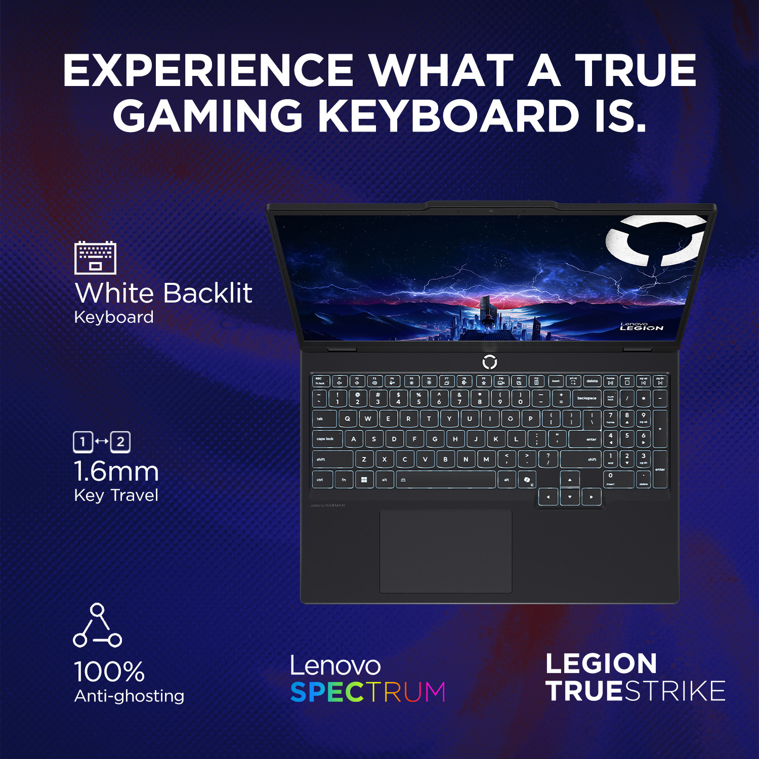 Image of Lenovo Legion 5 Intel Core i7 13650HX - (16 GB /512 GB SSD /Windows 11 Home /8 GB Graphics /NVIDIA GeForce RTX 5050) Legion 5 15IRX10 Gaming Laptop
