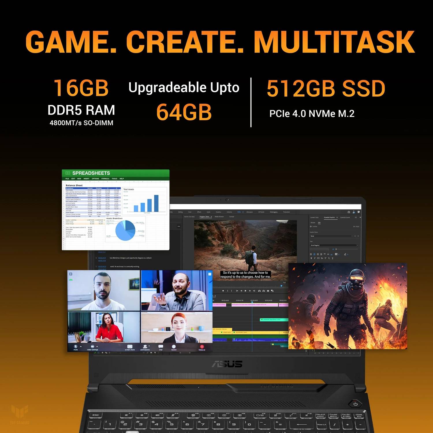 ASUS TUF Gaming A15 AMD Ryzen 7 170 - Image 4