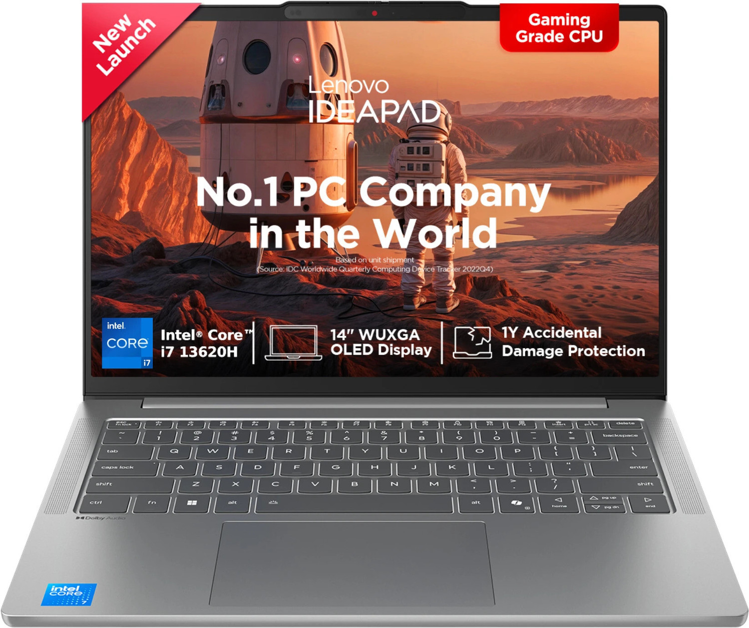 Image of Lenovo IdeaPad Slim 5 WUXGA OLED Full Metal Body Intel Core i7 13th Gen 13620H - (32 GB /1 TB SSD /Windows 11 Home) IdeaPad Slim 5 14IRH10 Thin and Light Laptop