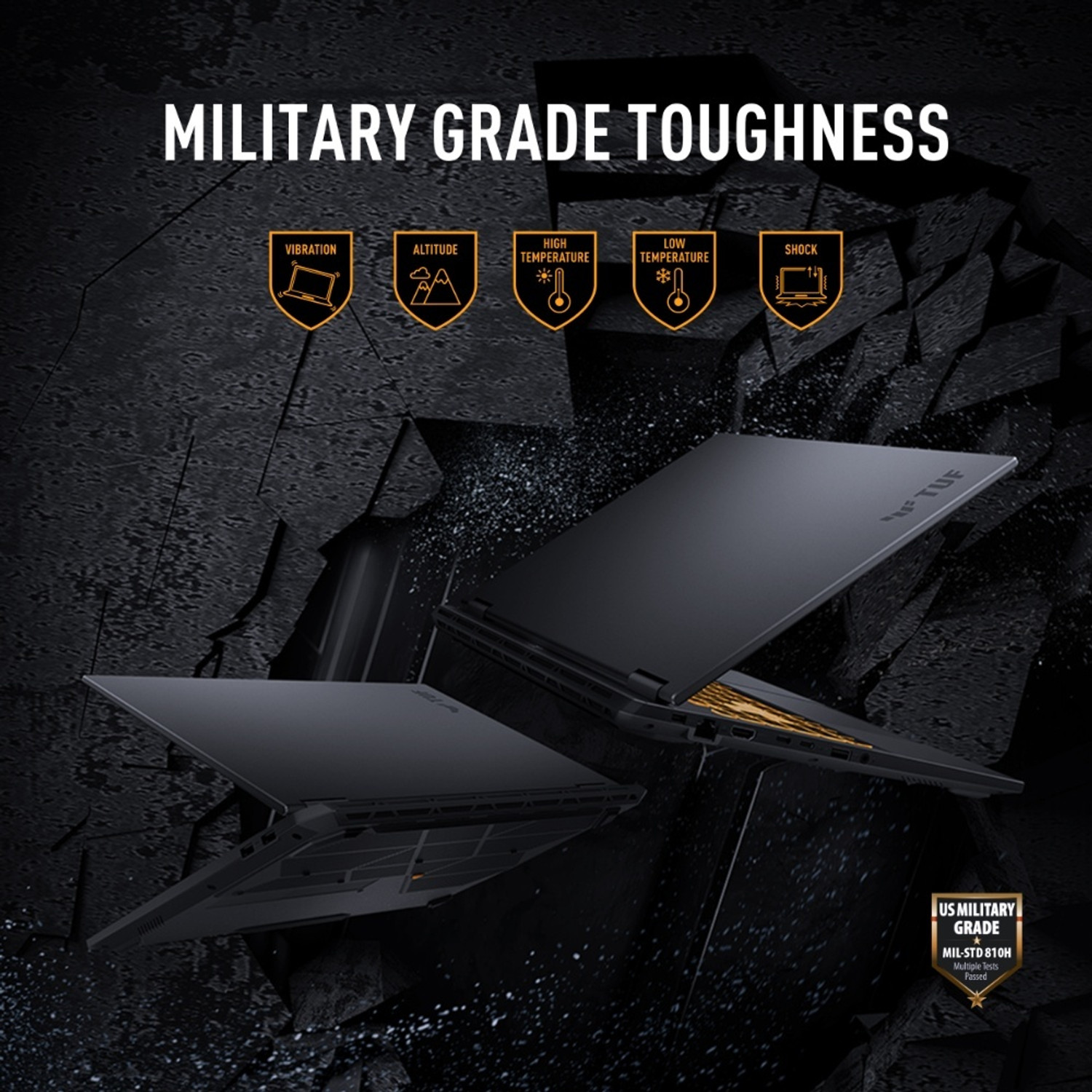 Image of ASUS ASUS TUF Gaming F16 (2026) Intel Core i7 14th Gen 14650HX - (16 GB /1 TB SSD /Windows 11 Home /8 GB Graphics /NVIDIA GeForce RTX 5070 /165 Hz) FX608JPR-QT073WS Gaming Laptop