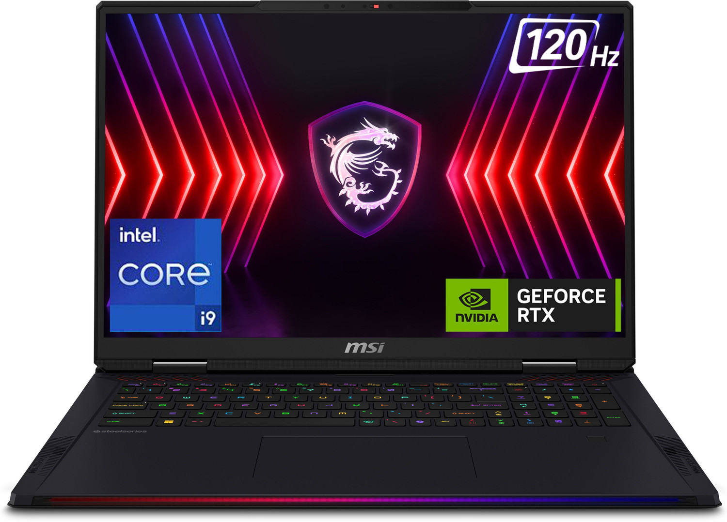 Image of MSI Raider 18 HX Intel Core i9 14th Gen 14900HX - (32 GB /2 TB SSD /Windows 11 Home /12 GB Graphics /NVIDIA GeForce RTX 4080 /240 Hz) Raider 18 HX A14VHG-254IN Gaming Laptop