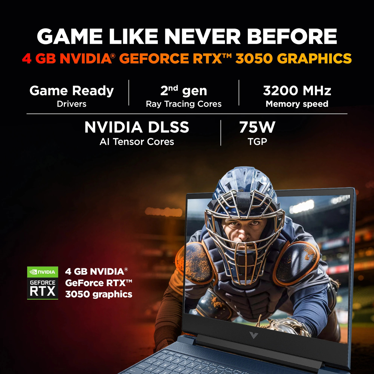 Image of HP Victus Intel Core i5 13th Gen 13420H - (16 GB /512 GB SSD /Windows 11 Home /4 GB Graphics /NVIDIA GeForce RTX 3050 A) 15-fa2191TX Gaming Laptop