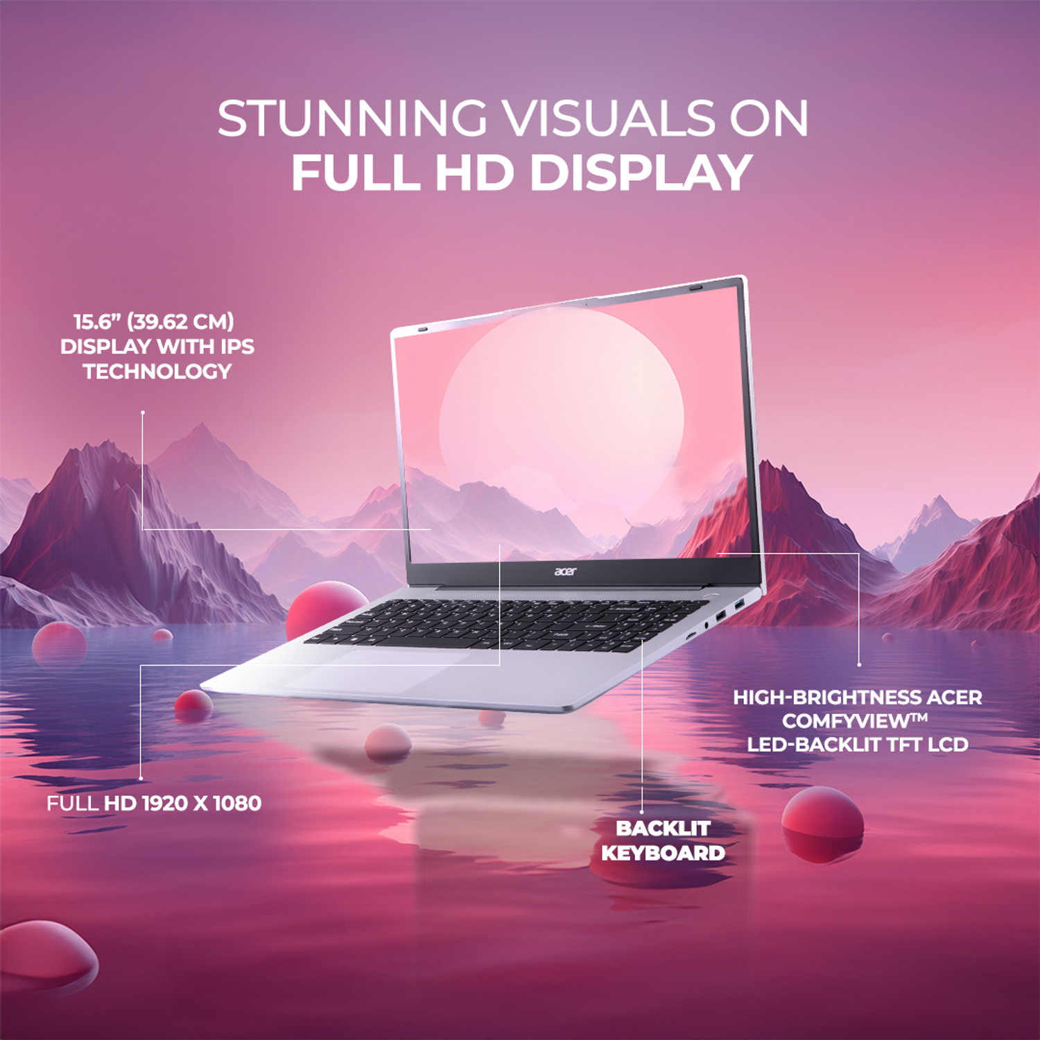 Image of Acer Aspire 3 AMD Ryzen 3 5300U - (8 GB /256 GB SSD /Windows 11 Home) A325-42 Notebook