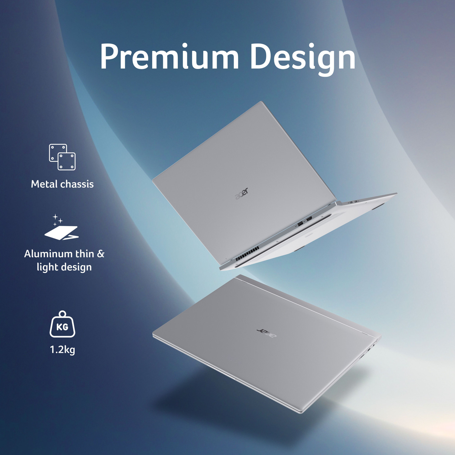 Image of Acer Swift Neo OLED with Backlit Keyboard, Intel Core Ultra 7 - (16 GB /512 GB SSD /Windows 11 Home) SFN14-54H Thin and Light Laptop