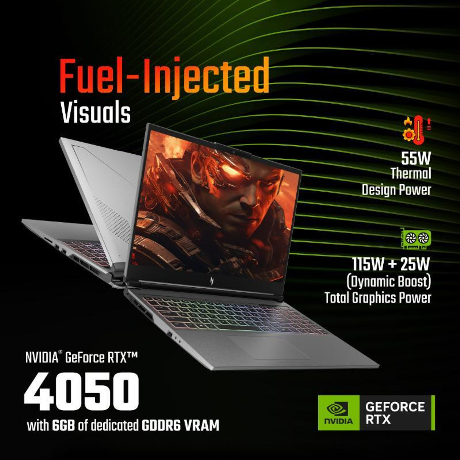 Image of Acer Nitro 5 Pro Intel Core i5 14th Gen 14450HX - (16 GB /1 TB SSD /Windows 11 Home /6 GB Graphics /NVIDIA GeForce RTX 4050) AN5P16-73G2 Gaming Laptop