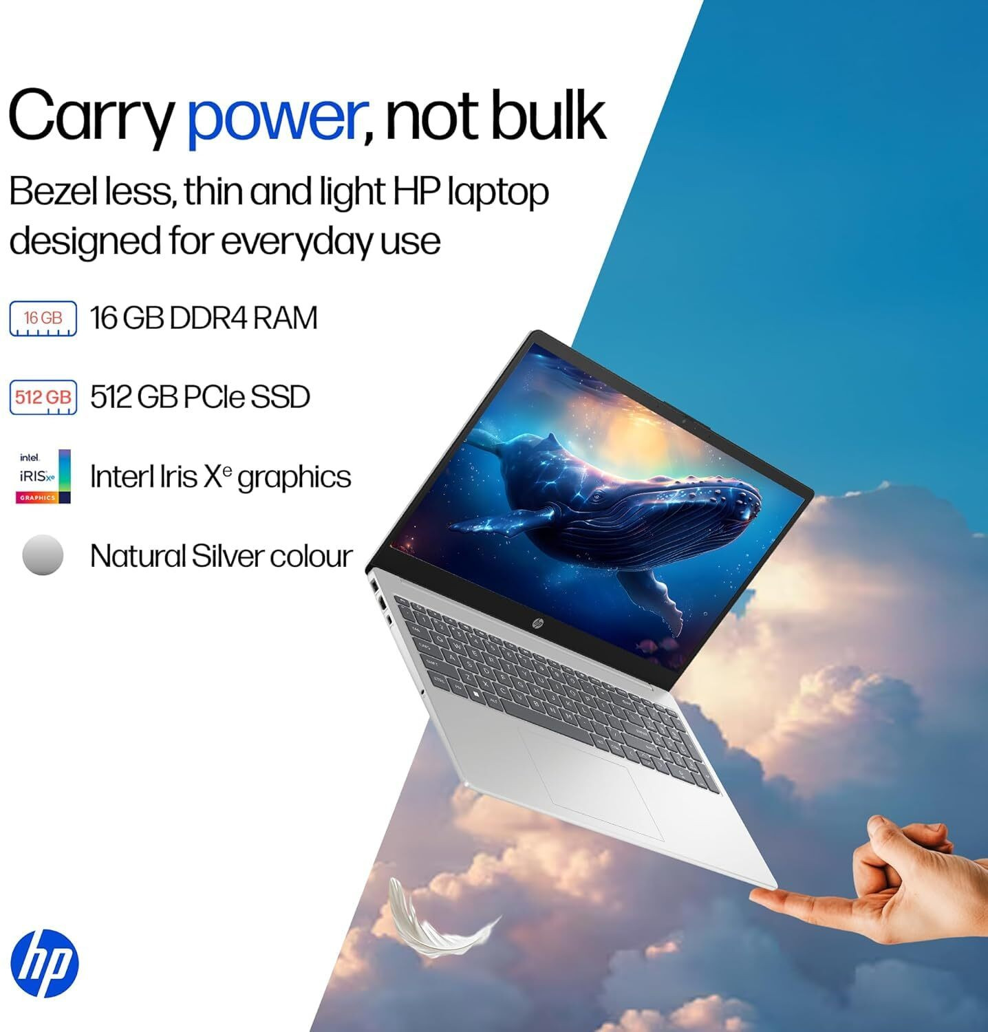 Image of HP 15 (i5 14th Gen) Intel Core 5 120U - (16 GB /512 GB SSD /Windows 11 Home) FD0682TU Thin and Light Laptop