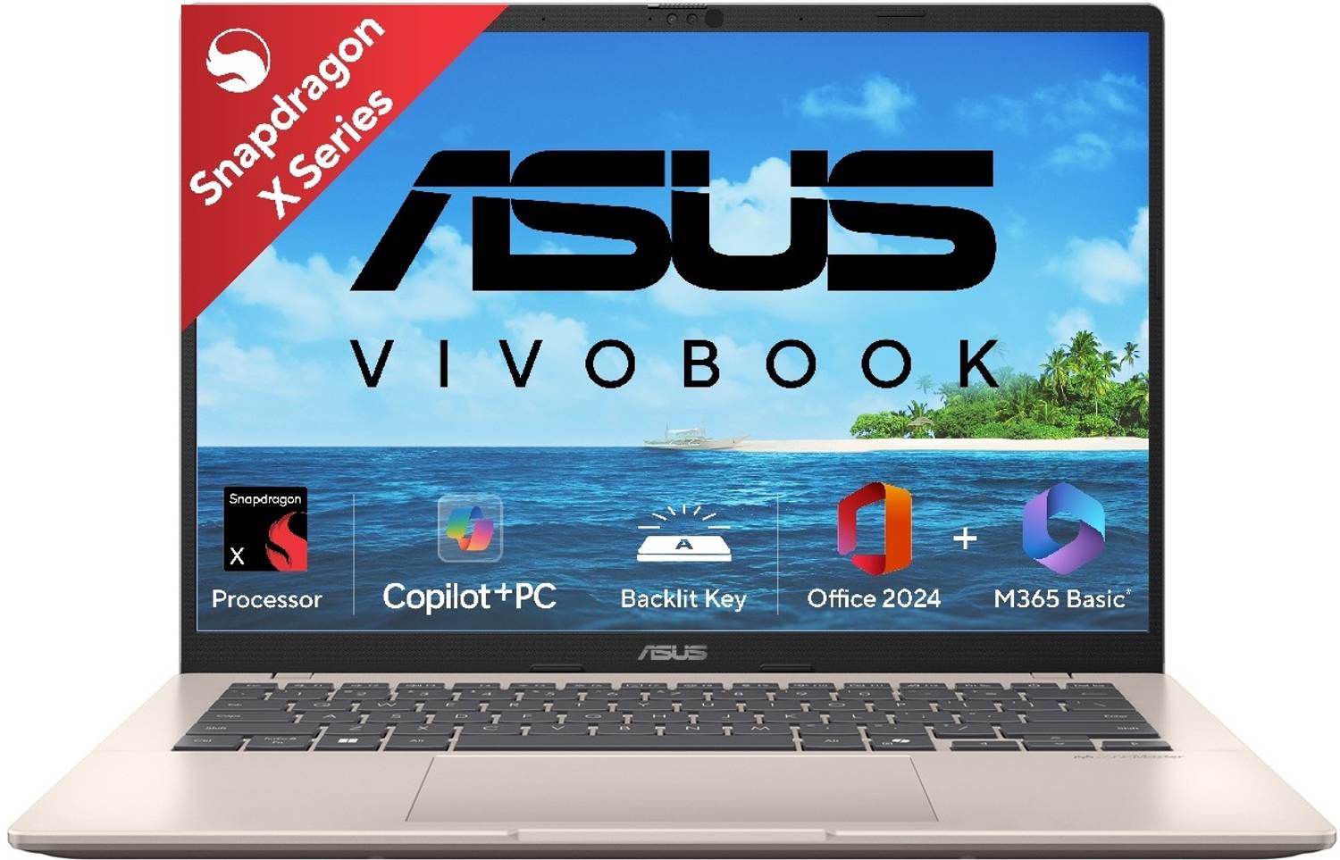 ASUS Vivobook 14 (2025) with Office 2024 + M365 Basic*, Backlit