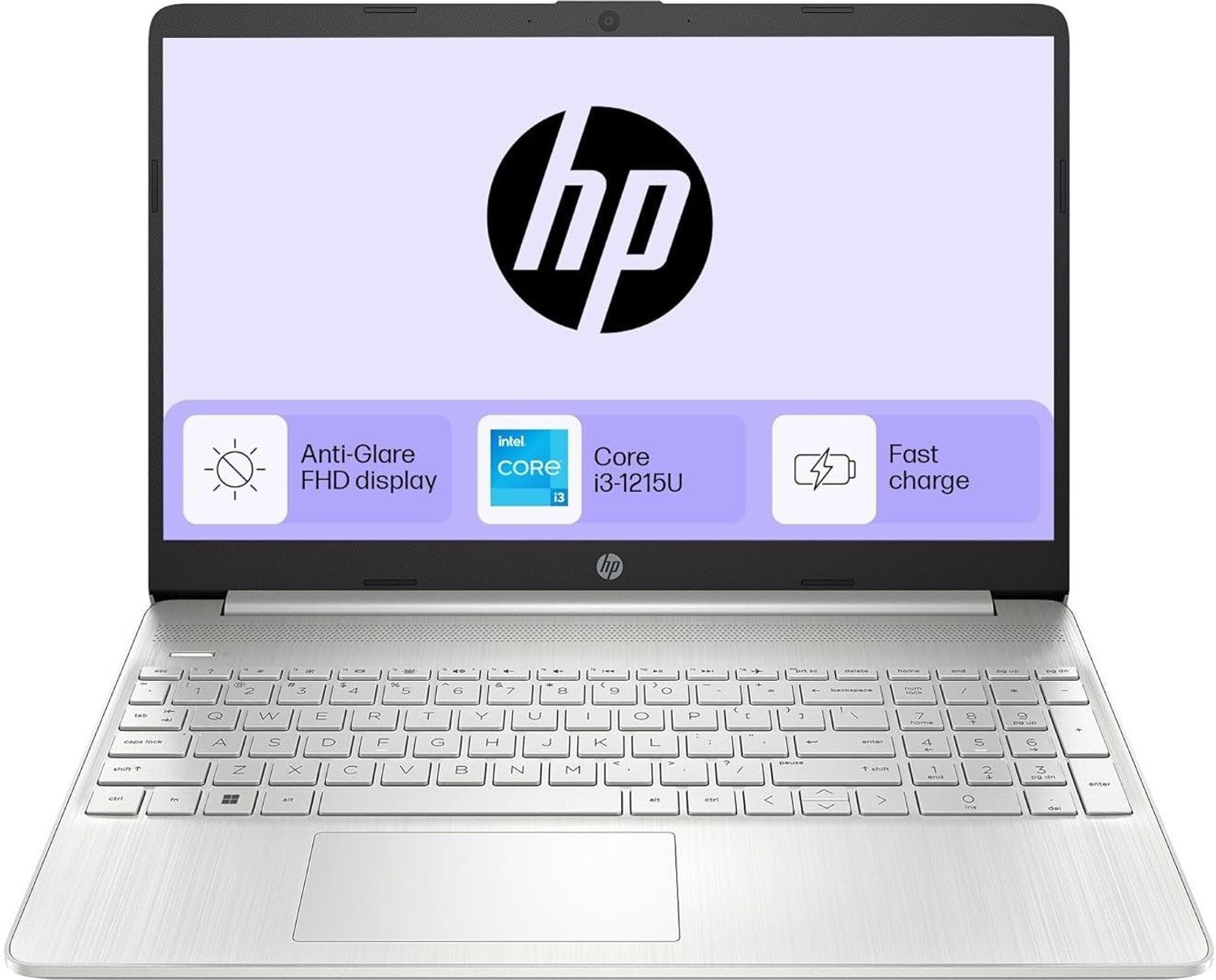 Image of HP 15s Intel Core i3 12th Gen 1215U - (8 GB /512 GB SSD /Windows 11 Home) 15s-FY5011TU Thin and Light Laptop